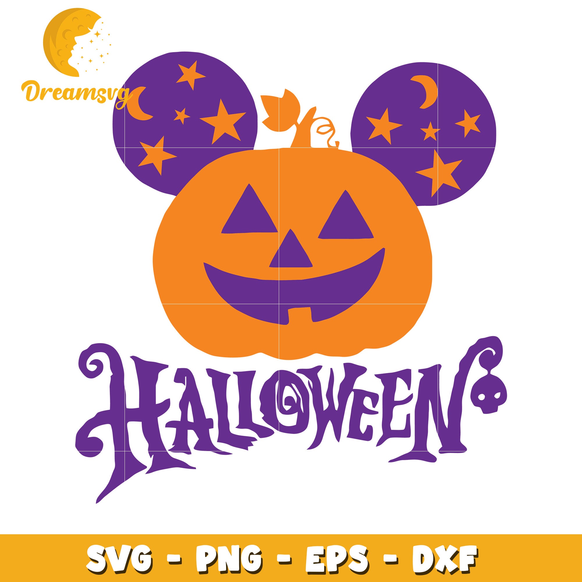 Halloween Mickey pumpkin svg, Disney movies halloween svg