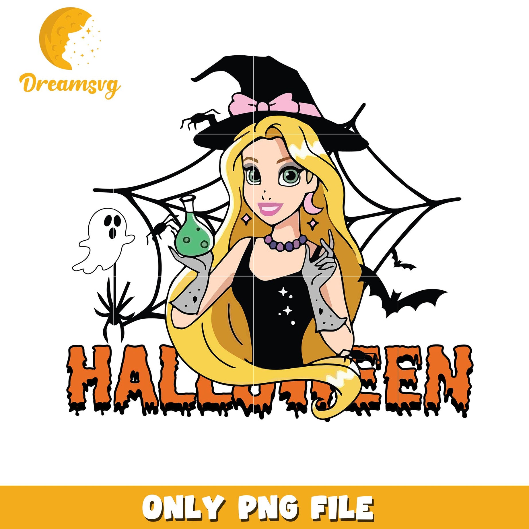 Halloween Rapunzel princess png, Disney movies halloween princess png