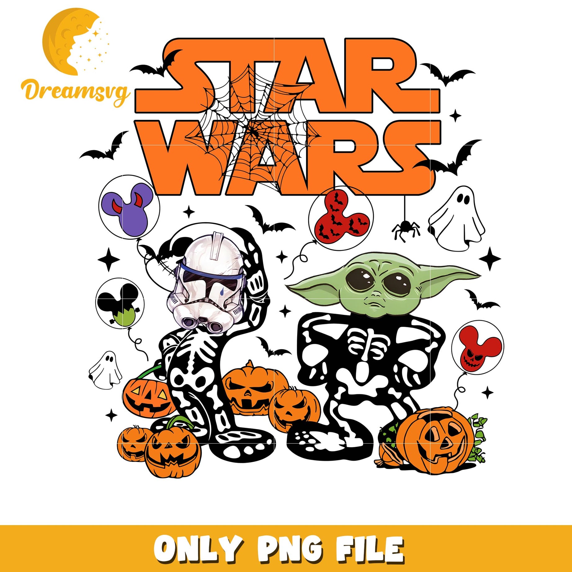 Halloween Star war characters png, Disney Halloween Star War movies png