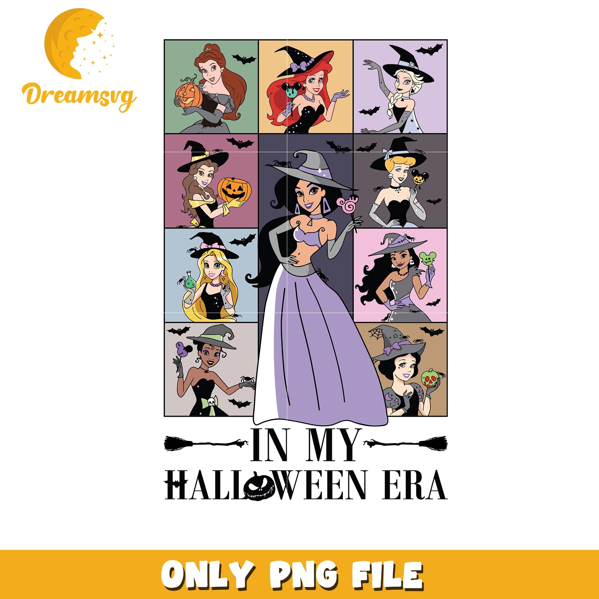 Halloween  In my princess era png, Disney movies halloween princess png