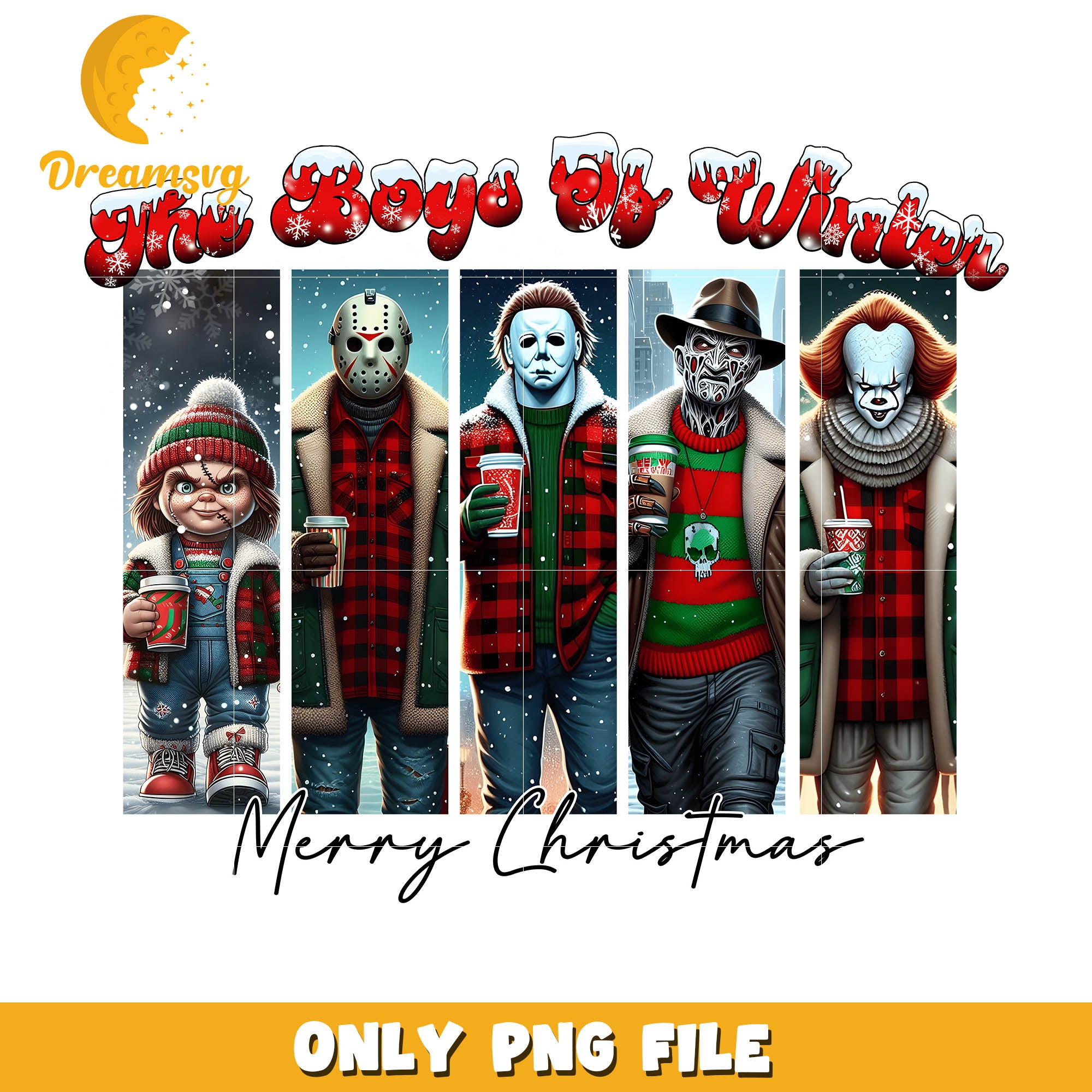 Halloween horror The boys of winter png, freddy krueger png