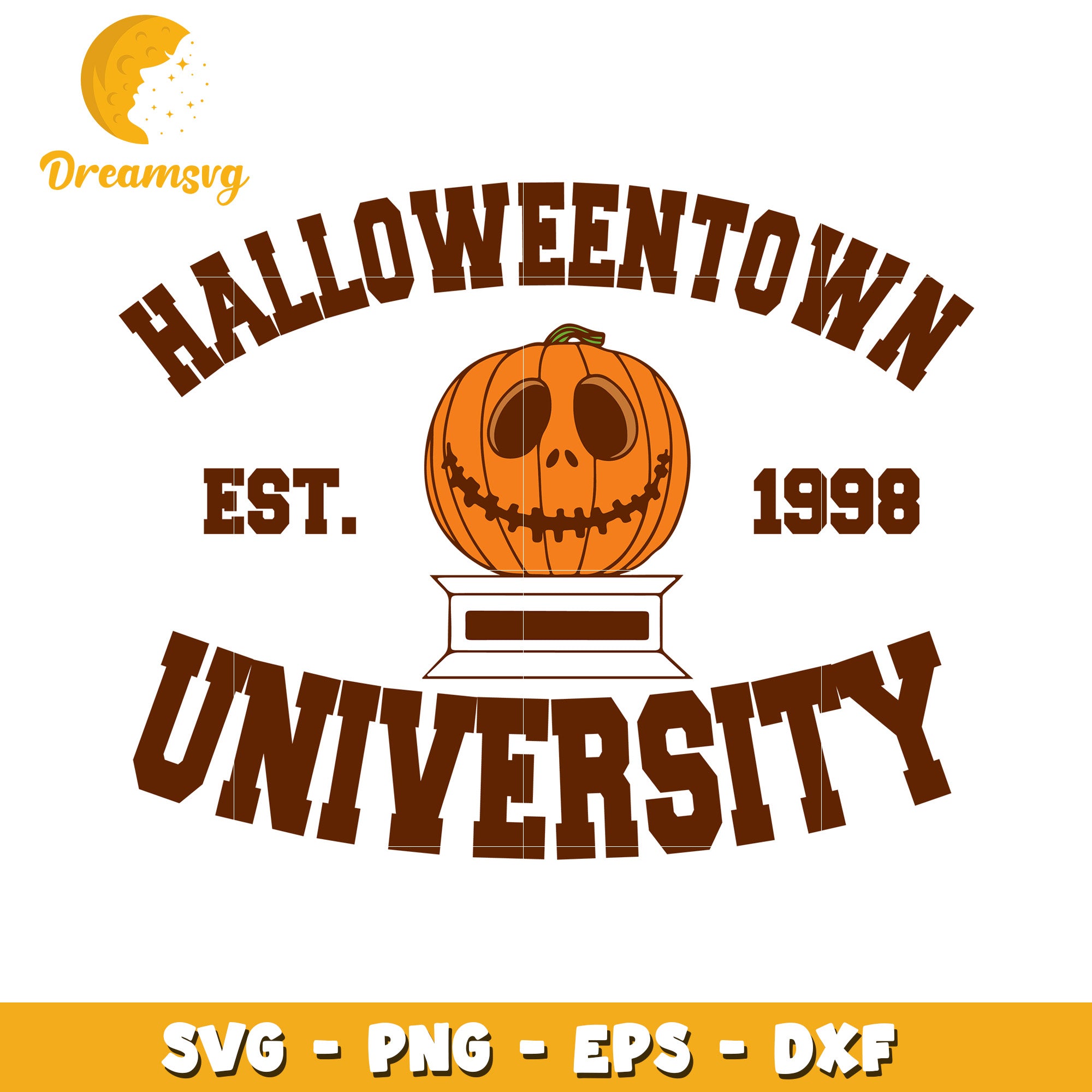 Halloween town university svg, Halloween old movies svg