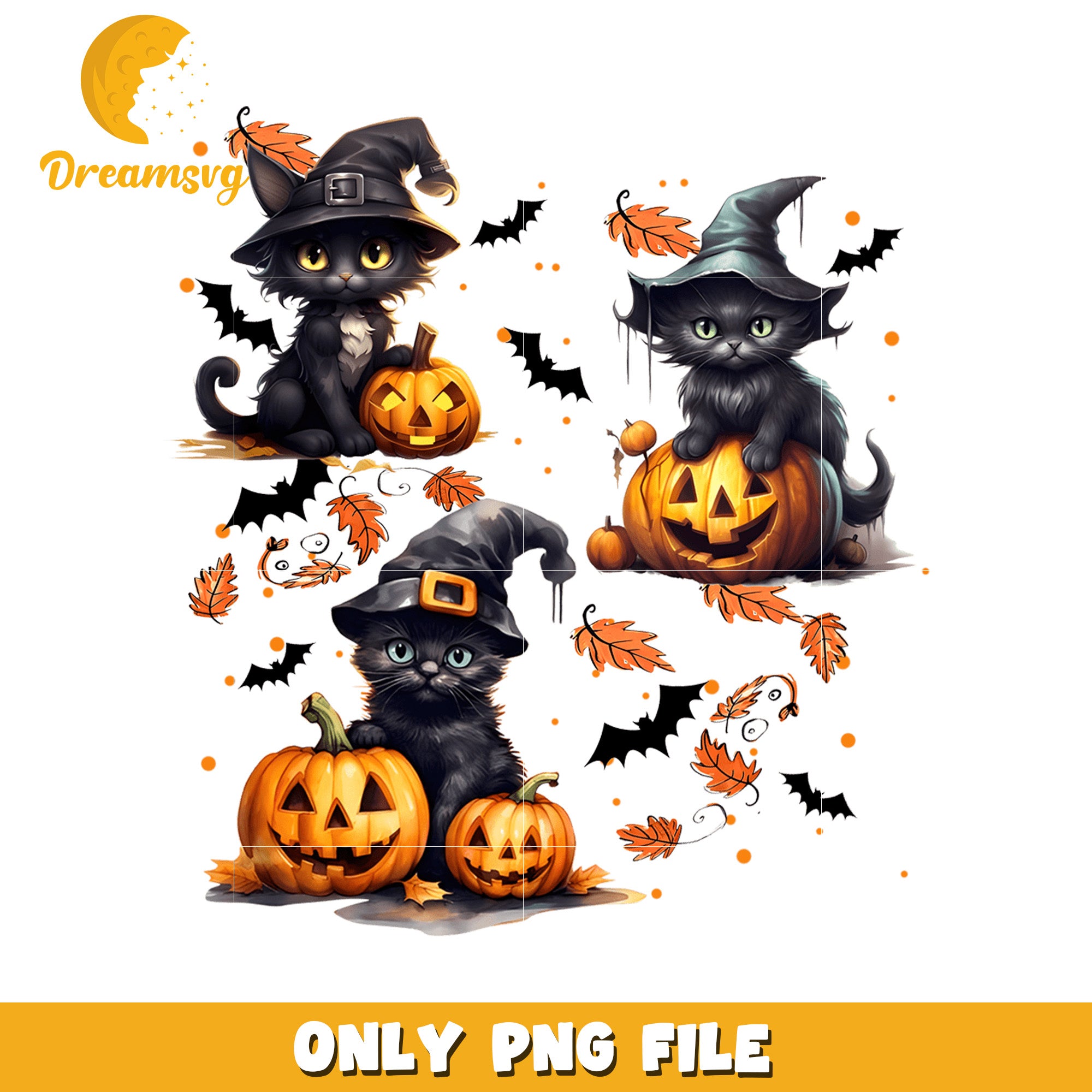 Halloween cat png, halloween movies​ png, halloween wallpaper​ png