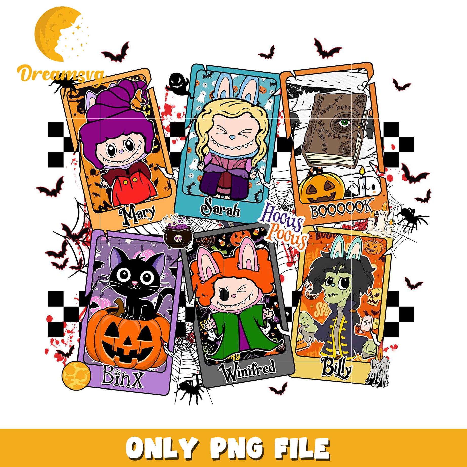 Halloween hocus pocus characters png, halloween store​ png, halloween movies​ png