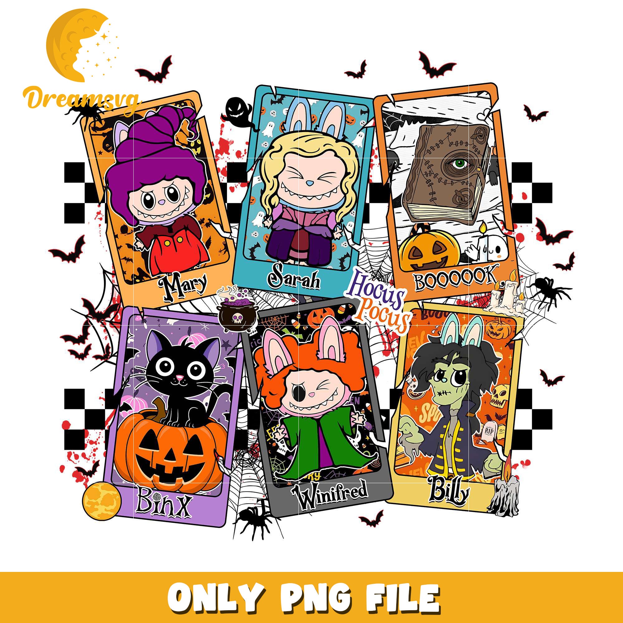 Halloween hocus pocus characters png, halloween store​ png, halloween movies​ png