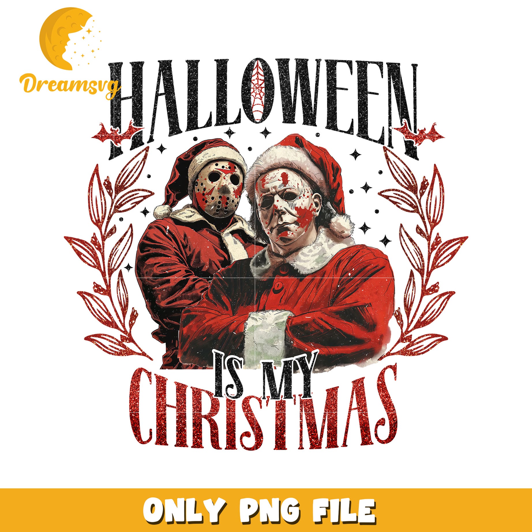 Halloween is my christmas png, halloween town png, happy design png