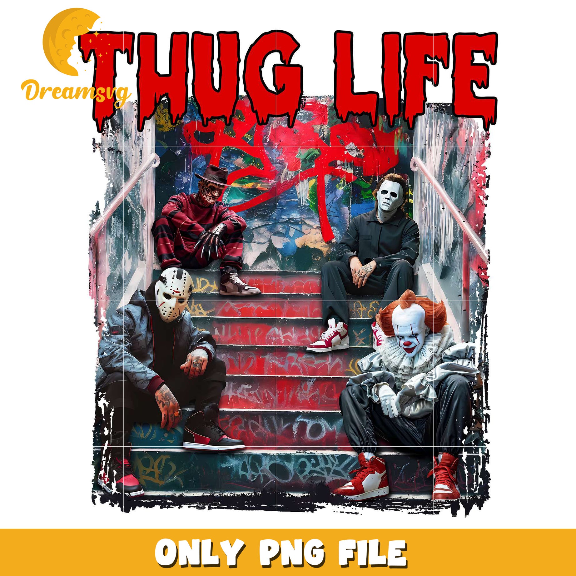 Halloween killers thug life png, halloween costumes png, spirit halloween​ png