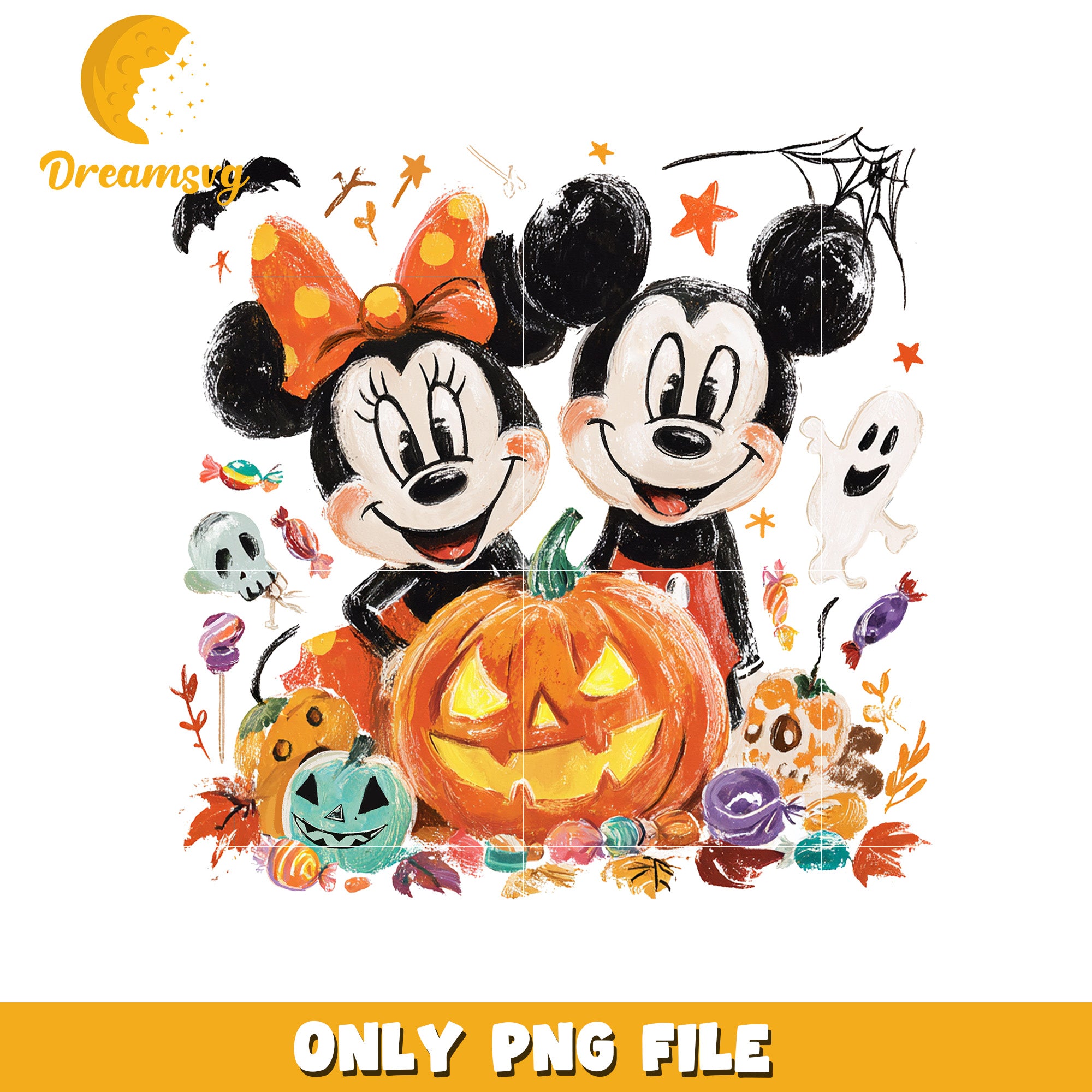 Halloween mickey and minnie png, christmas songs​​ png, christmas snow​ png