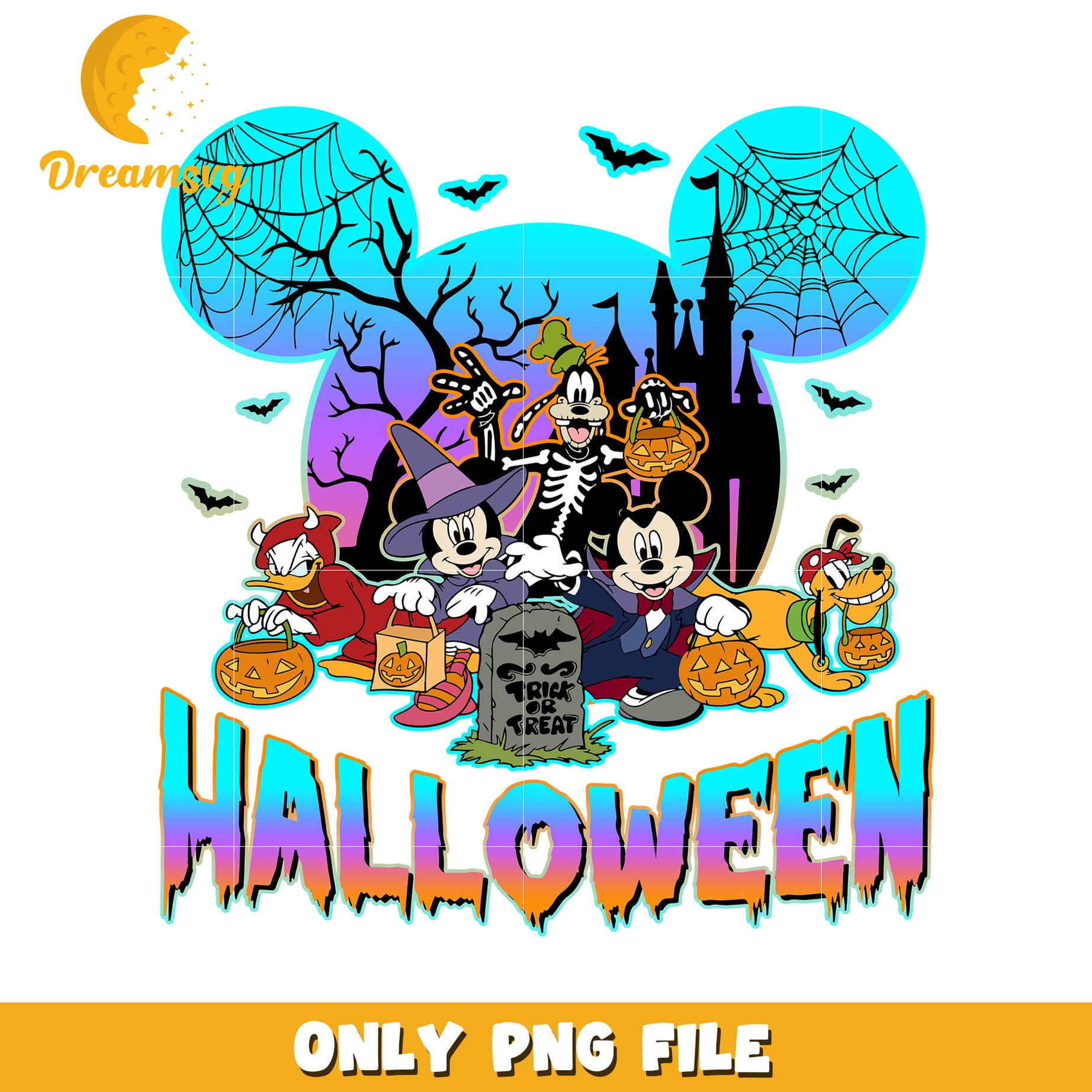 Halloween mickey friends png, halloween toys png, halloween characters png