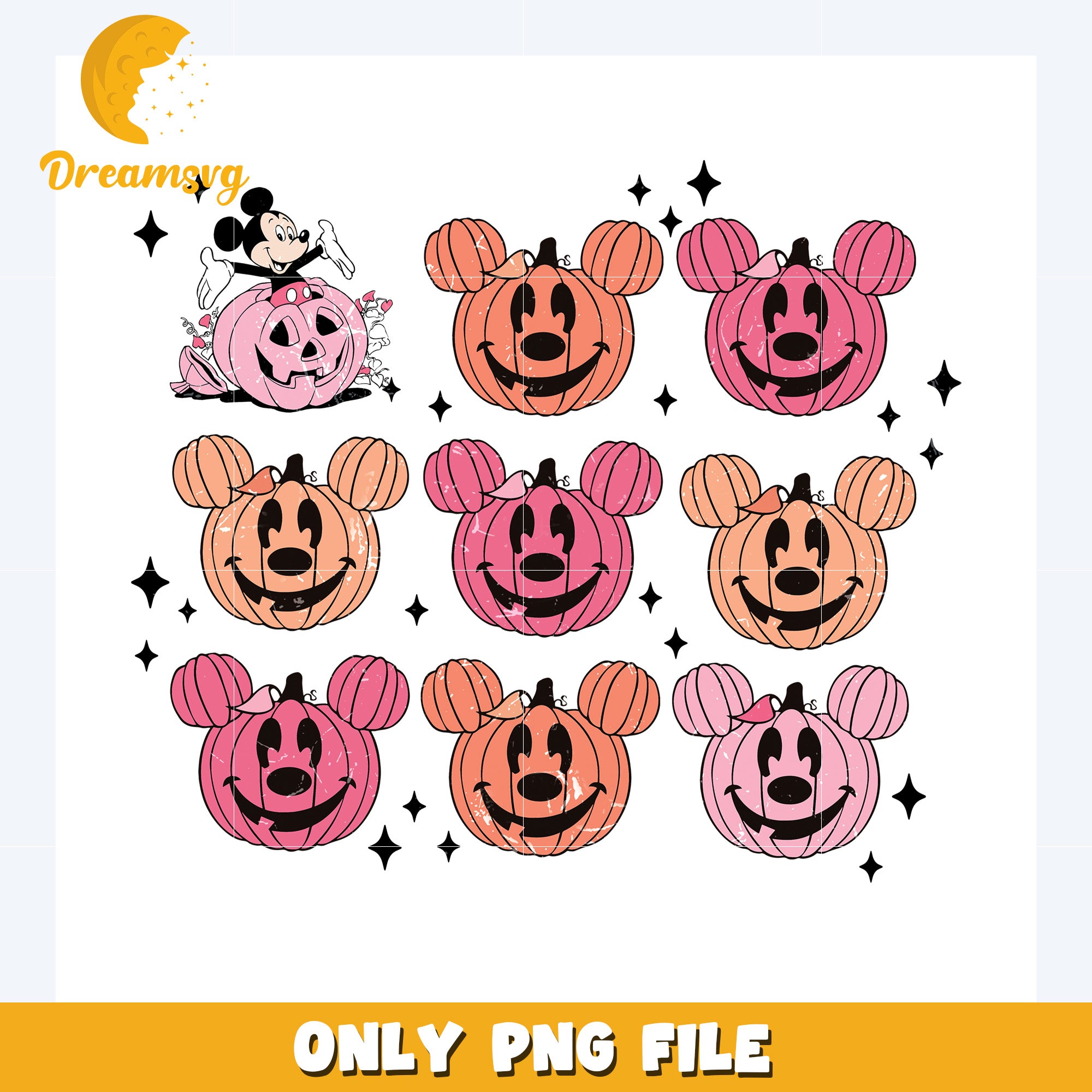 Halloween mickey mouse pumpkin png, halloween png, halloween mickey png