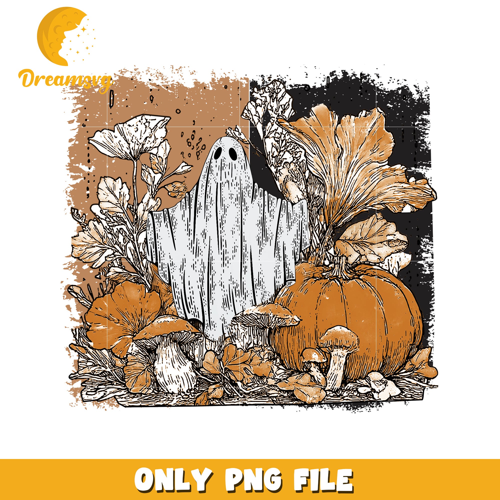 Halloween retro design png, halloween decor png, halloween season​ png