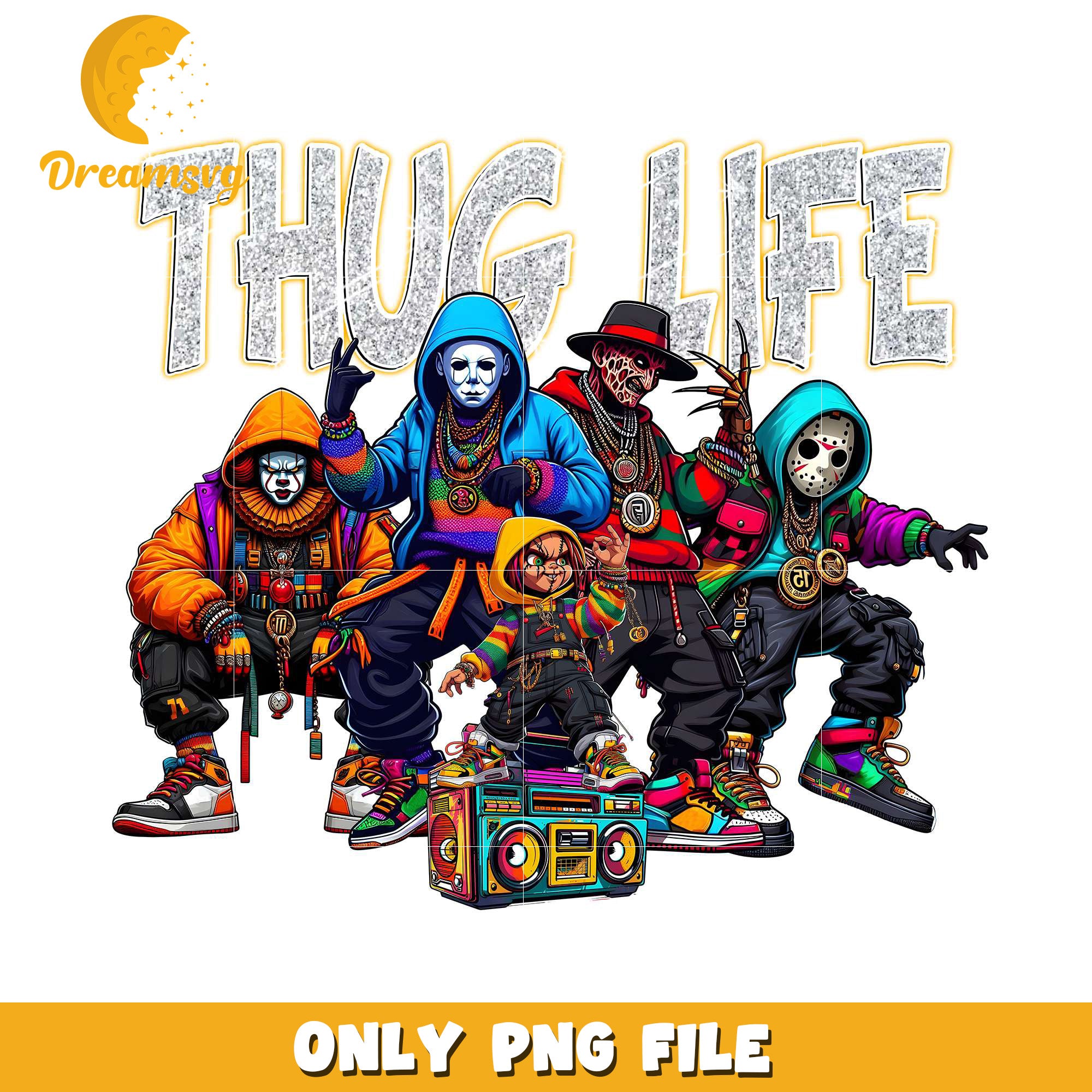 Halloween thug life killers png, halloween store​ png, halloween movies​ png