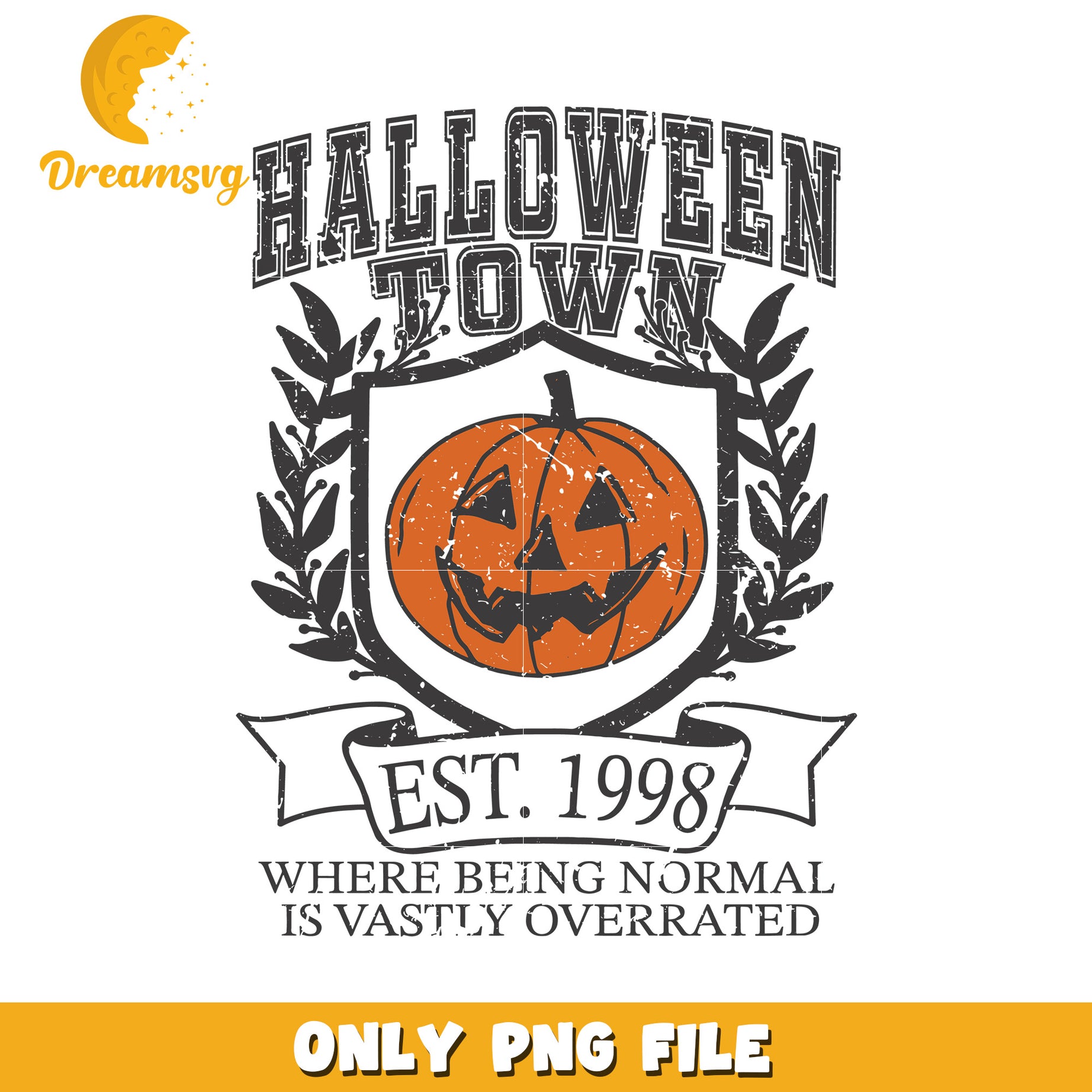 Halloween town est 1998  pumpkin design png, halloween songs png, halloween drawing png