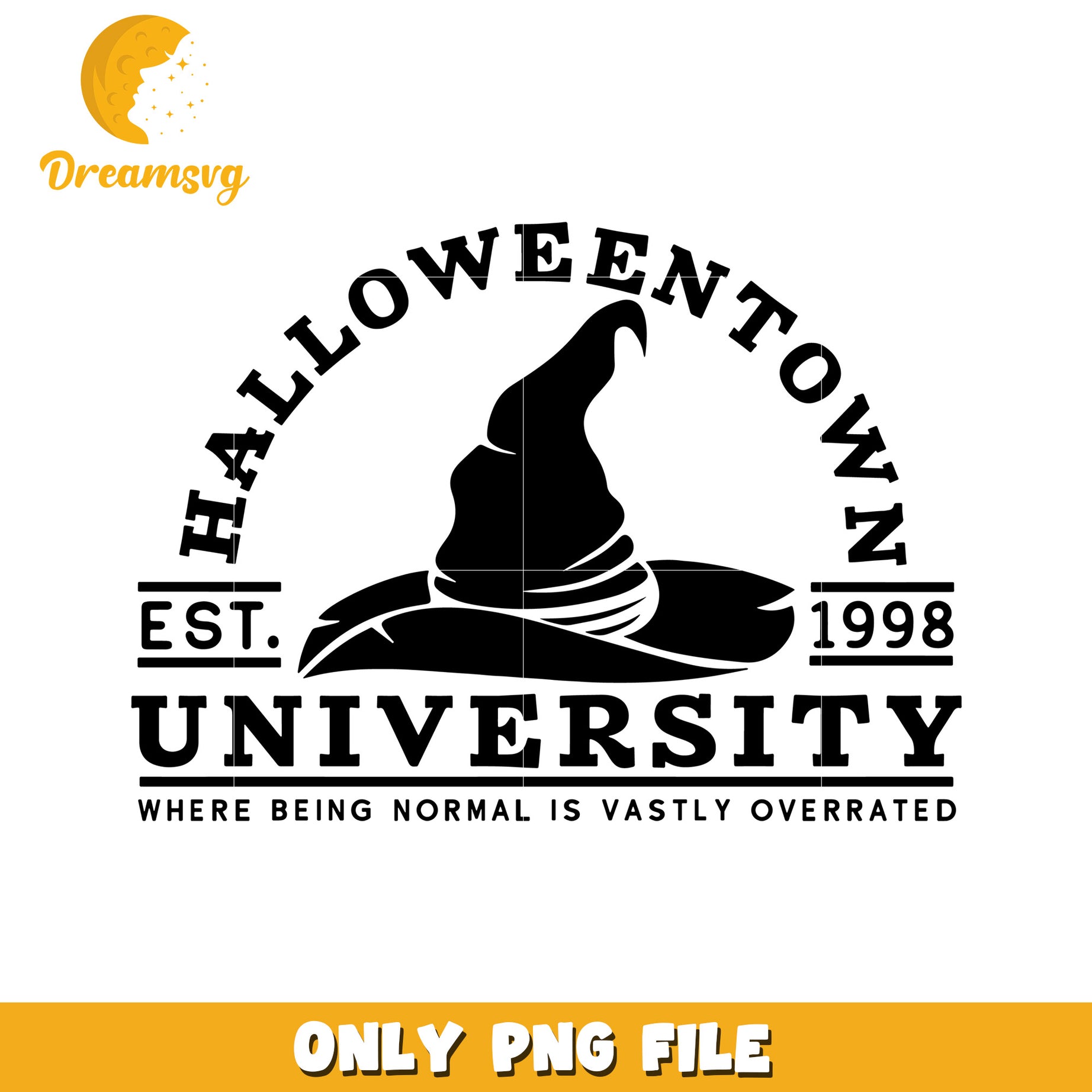 Halloween town uni est 1998 design png, halloween songs png, halloween drawing png
