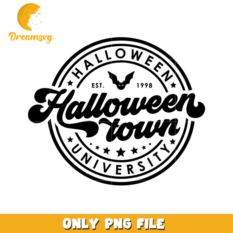 Halloween town uni logo design png, halloween cookies png, halloween cartoons png