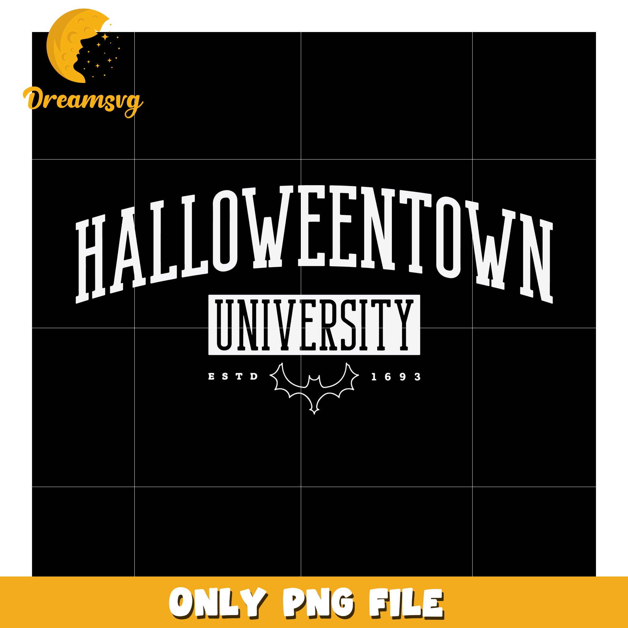 Halloween town university white design png, halloween songs png, halloween drawing png