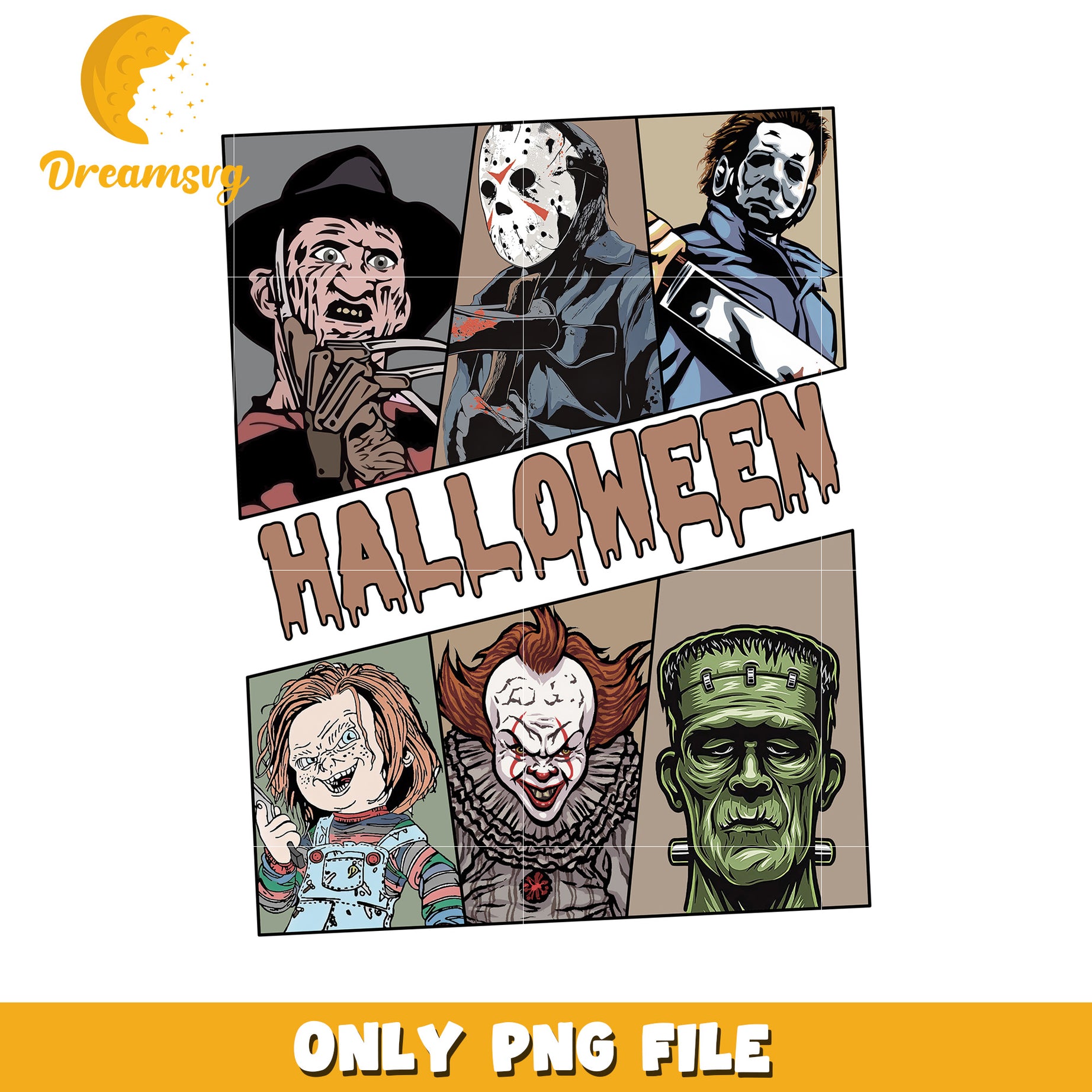 Hallowene horror png, halloween town png, happy design png