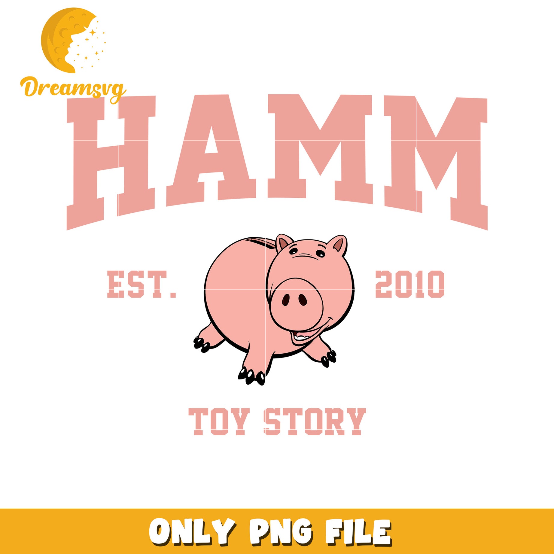 Hamm Toy Story PNG File Cute Pig Design for Fans