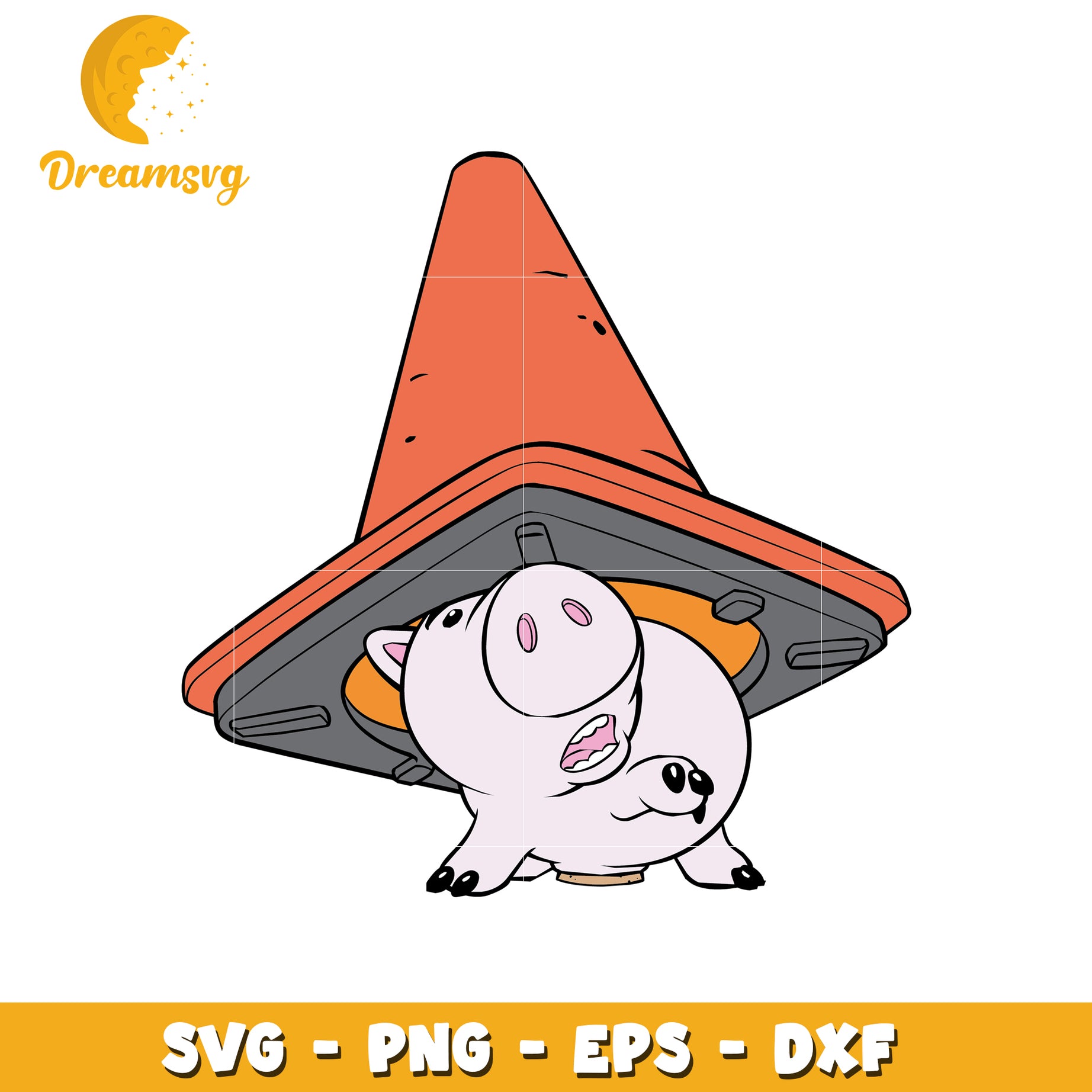 Hamm Toy Story Traffic Cone SVG PNG