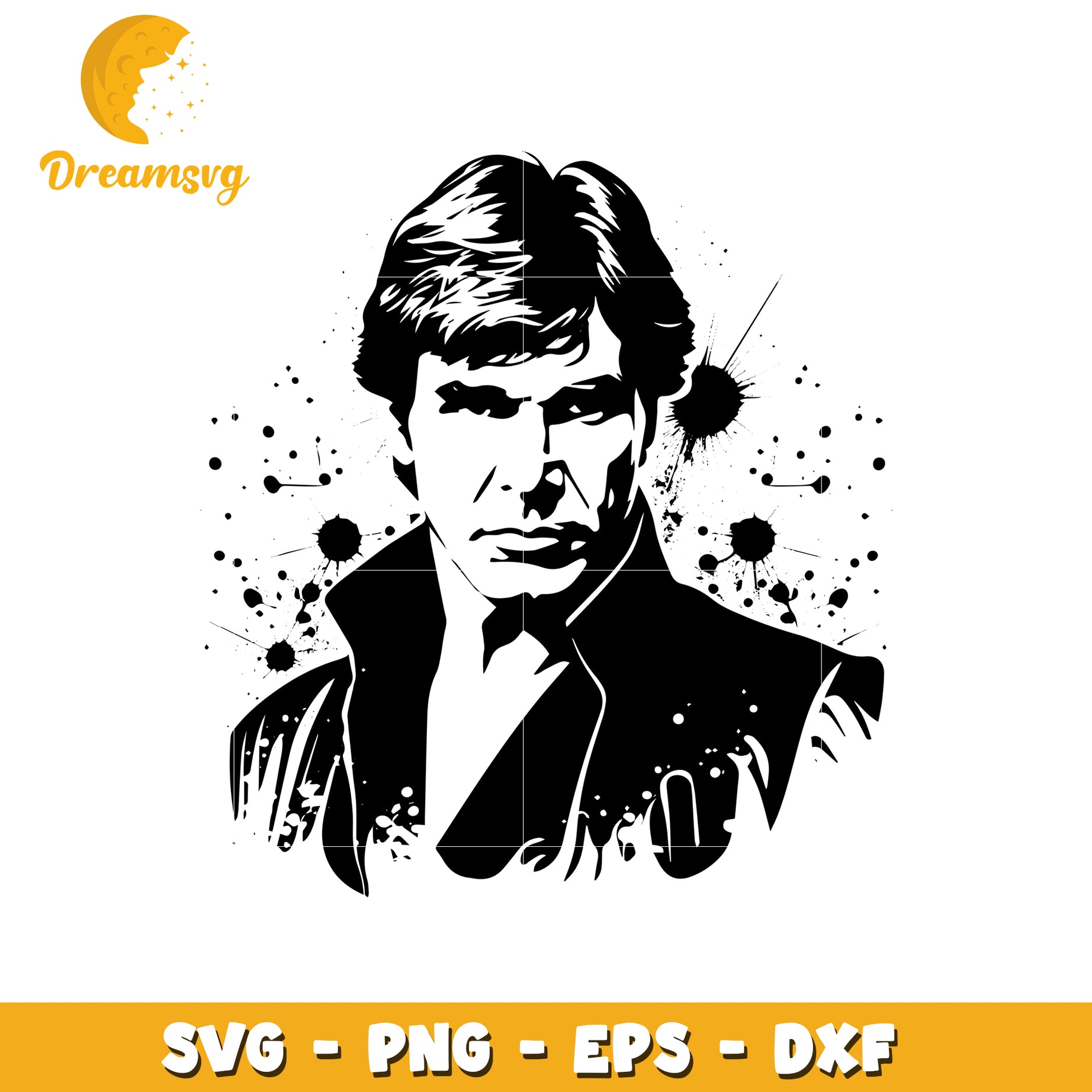 Han Solo SVG PNG EPS DXF Cut File