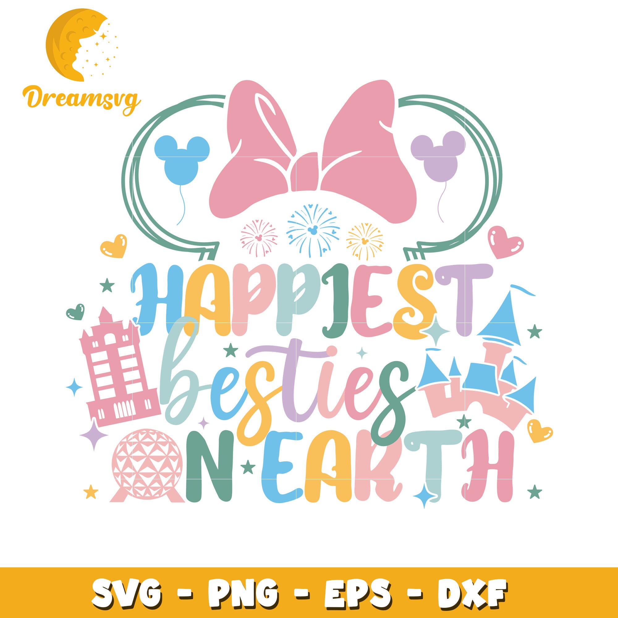 Happiest Besties on Earth SVG Bundle