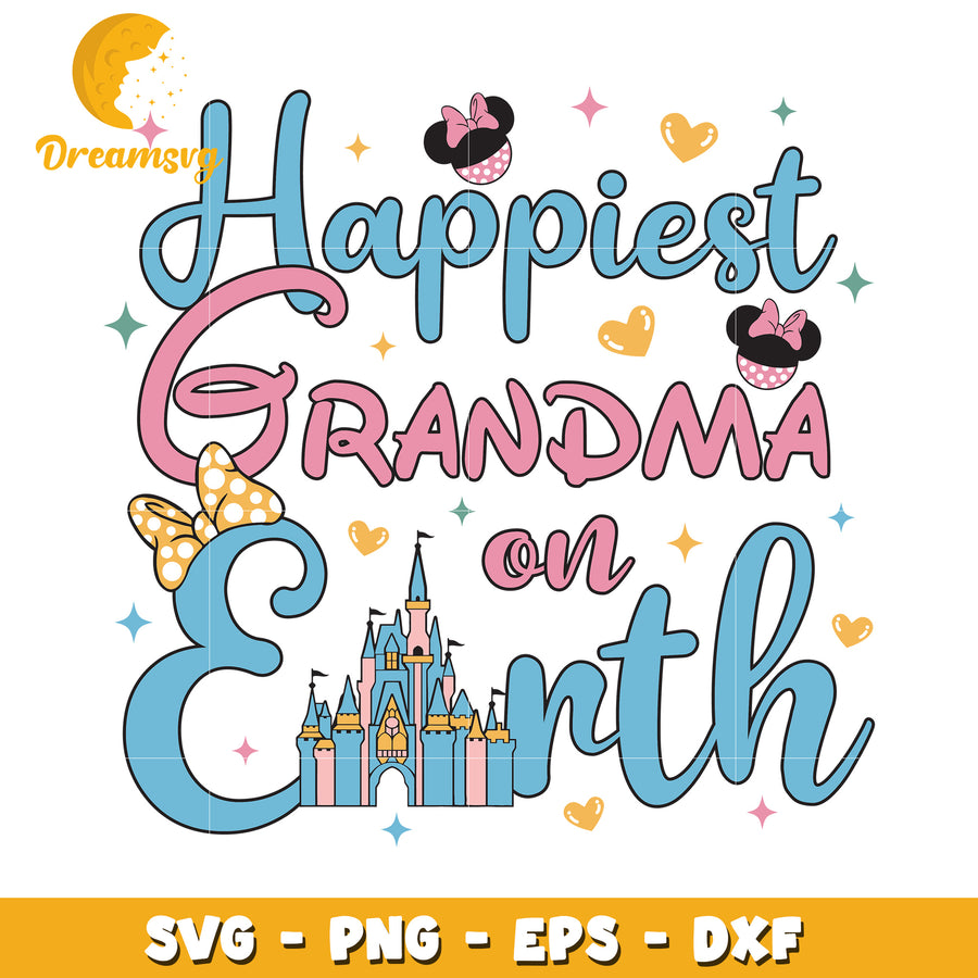 Happiest Grandma on Earth SVG, PNG, EPS, DXF
