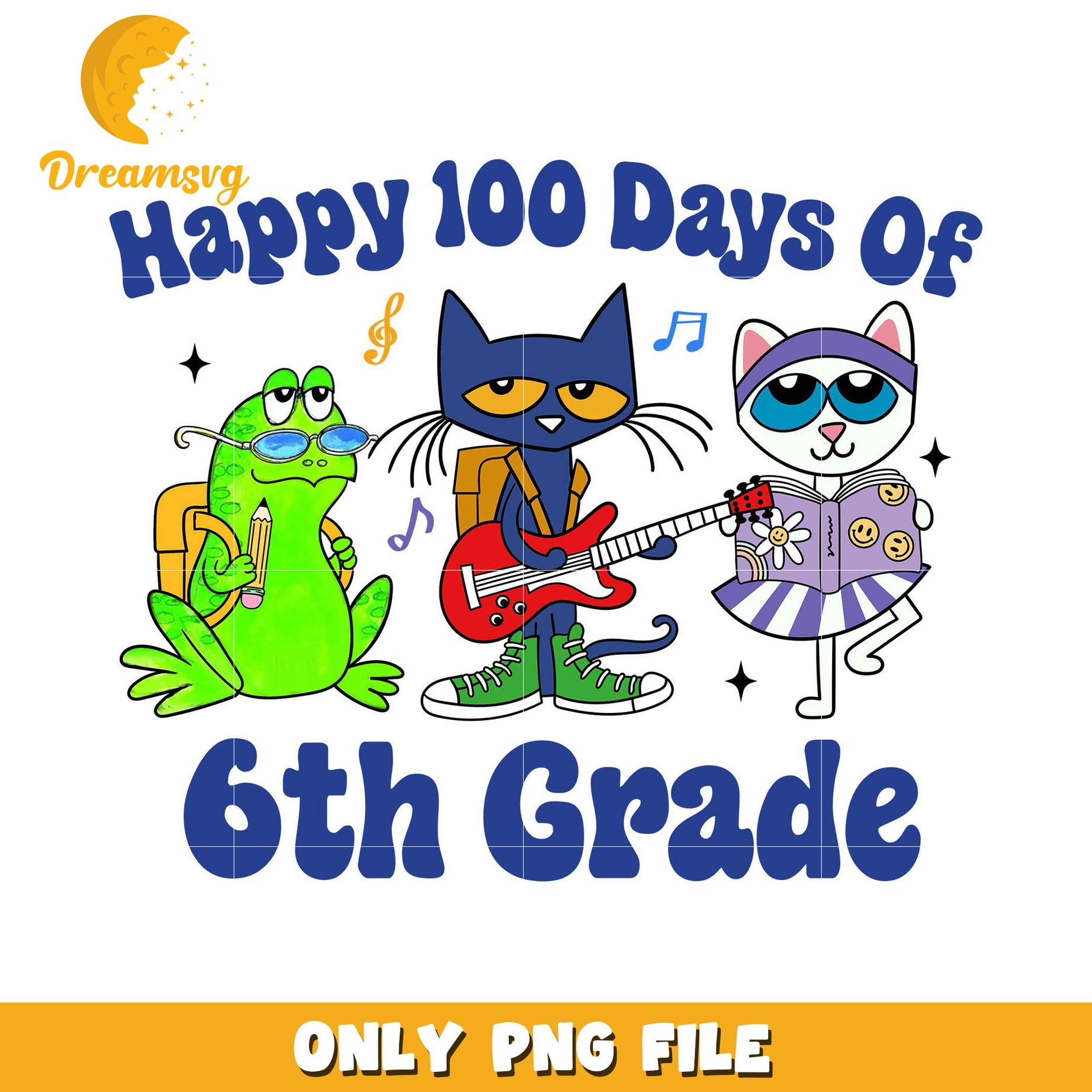 Happy 100 Days 6th Grade PNG