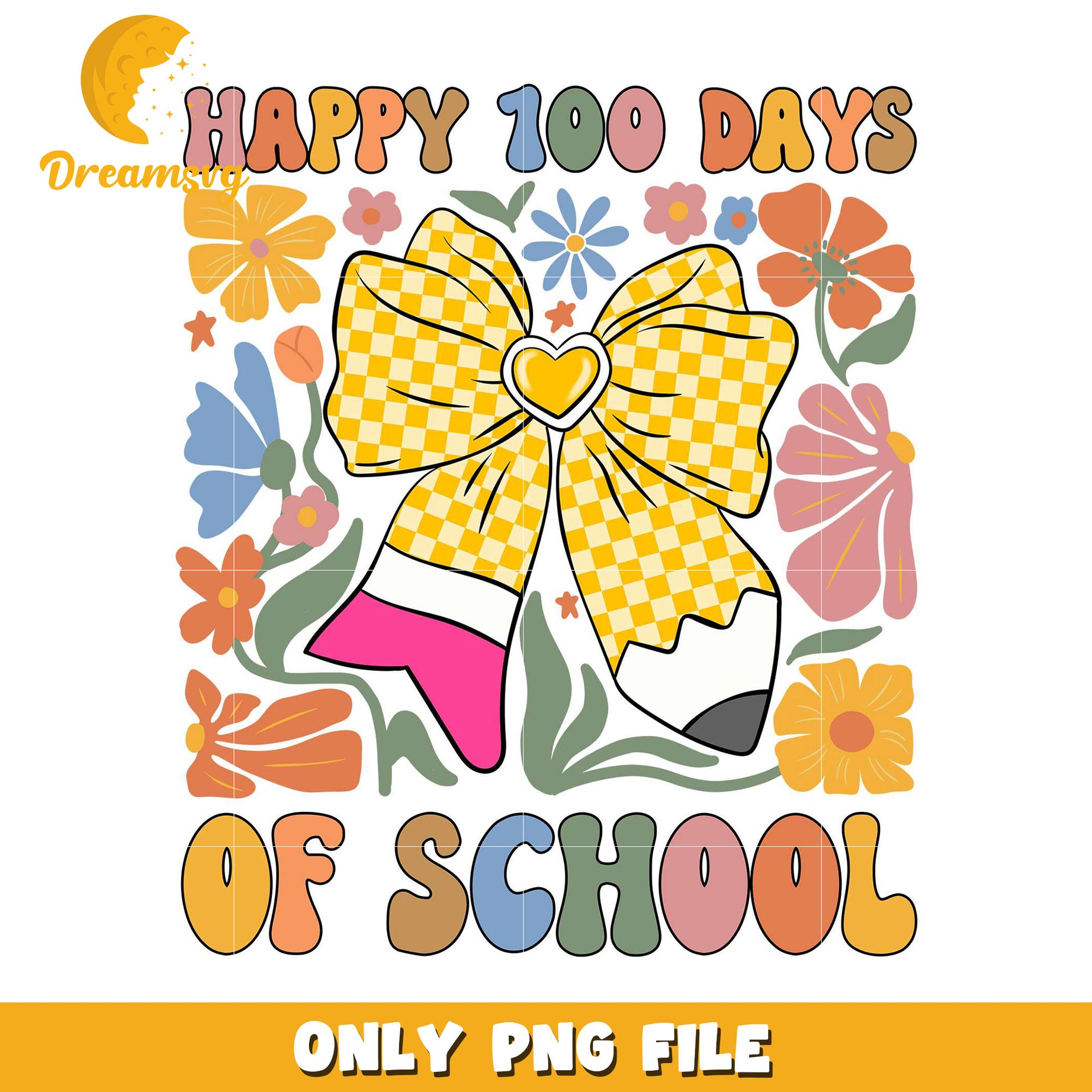 Happy 100 Days Of School PNG