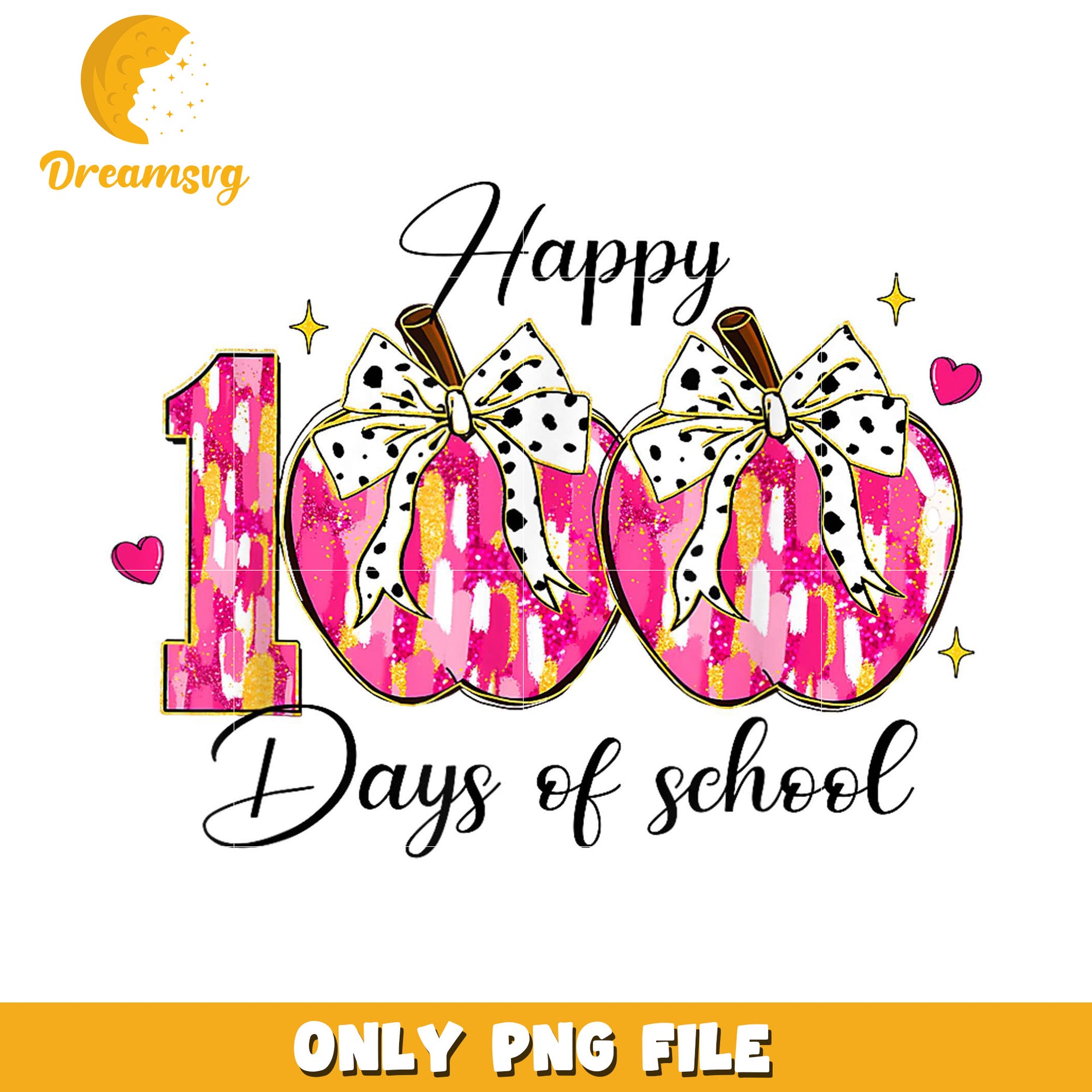 Happy 100 Days School PNG