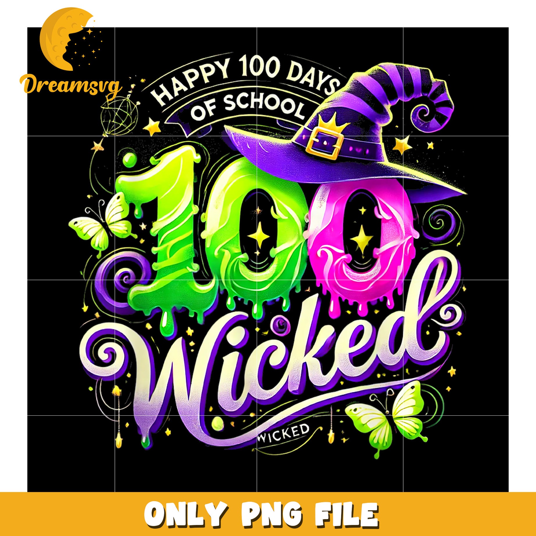 Happy 100 Days of School png, wicked witches png, glinda pinkcore png