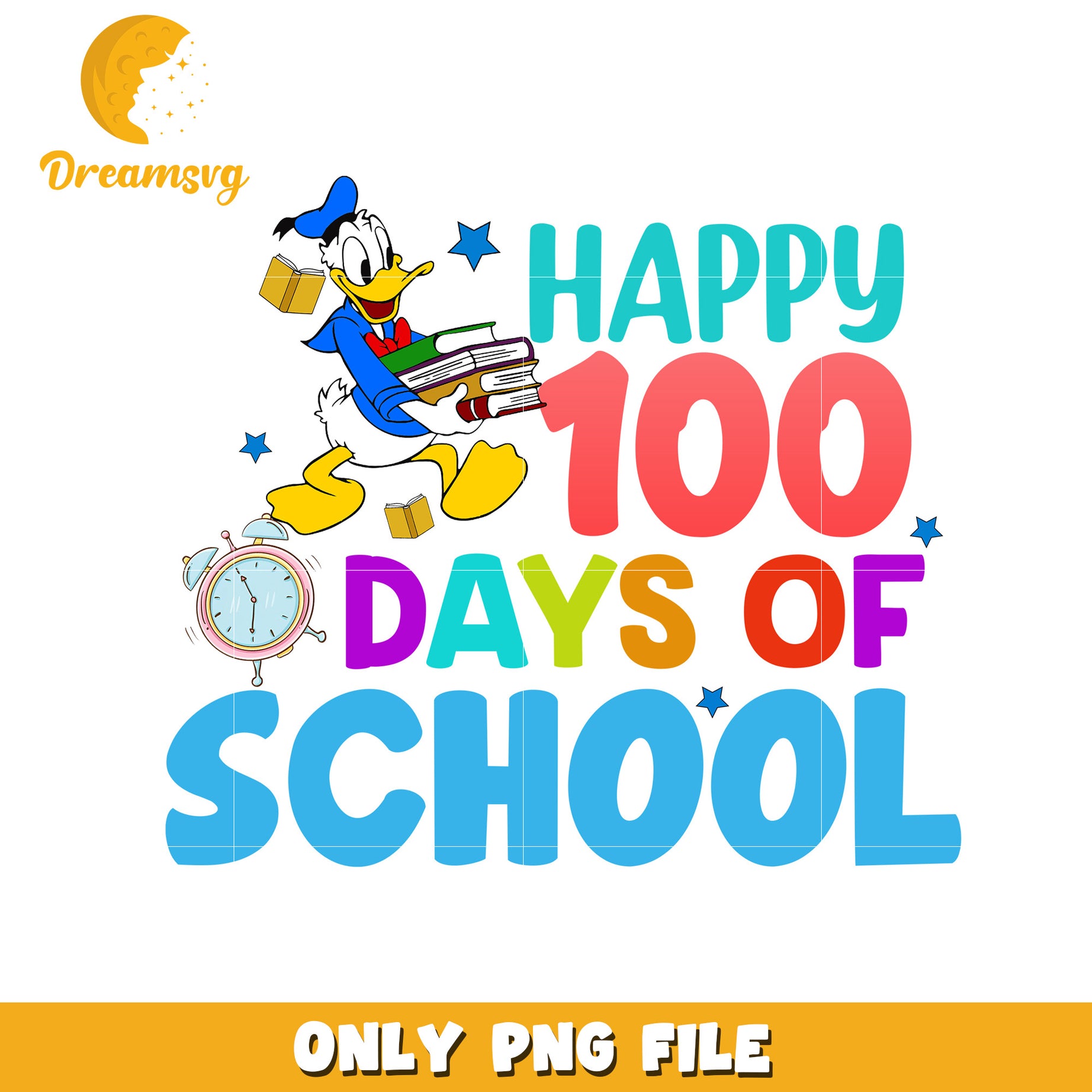 Happy 100th Day School PNG