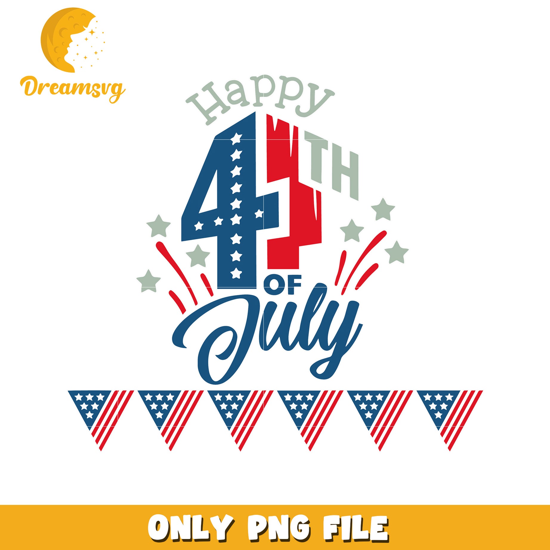 Happy 4th of july png, patriotic celebration png, independence day png