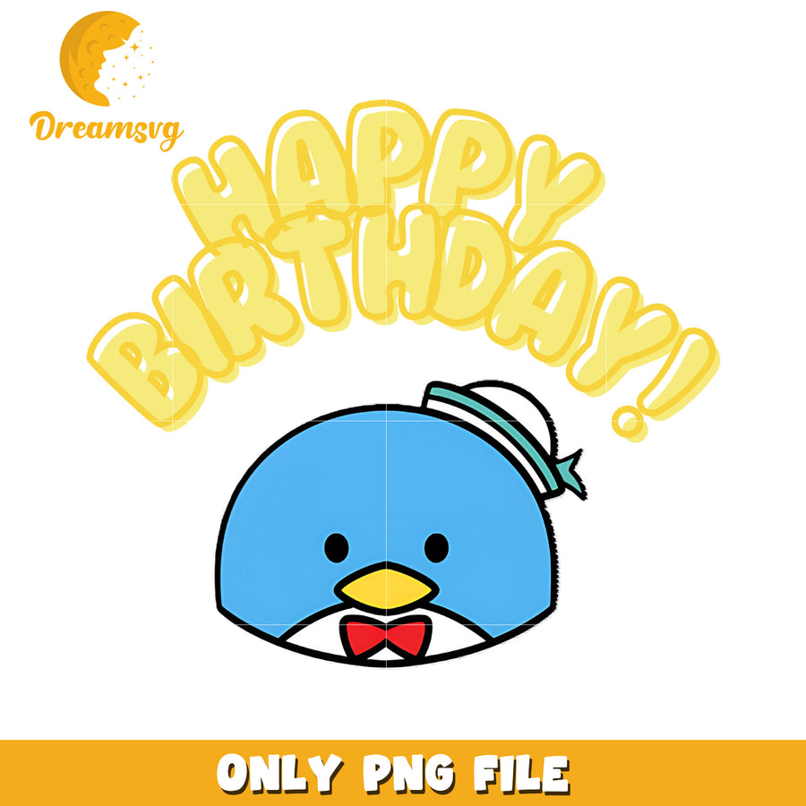 Happy Birthday Blue Bird PNG Download Cute Party Decoration