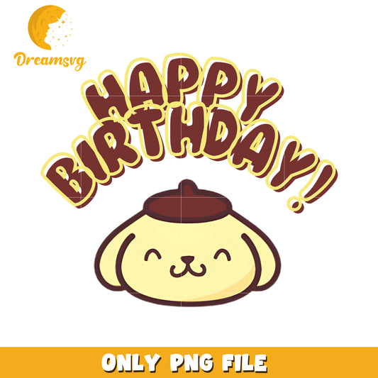 Happy Birthday Dog PNG Image