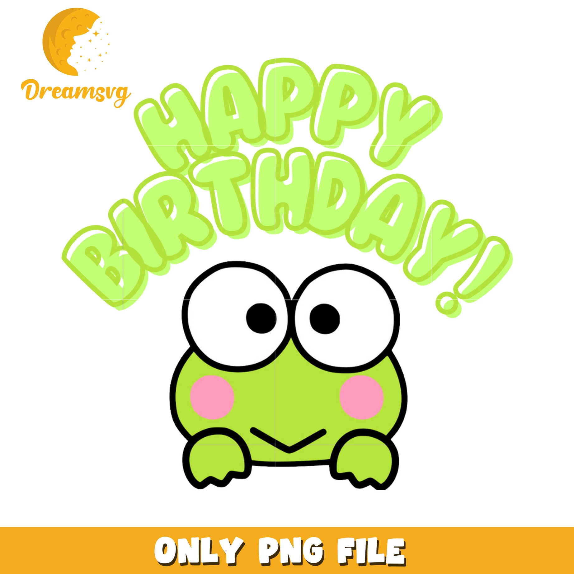 Happy Birthday Frog PNG Image