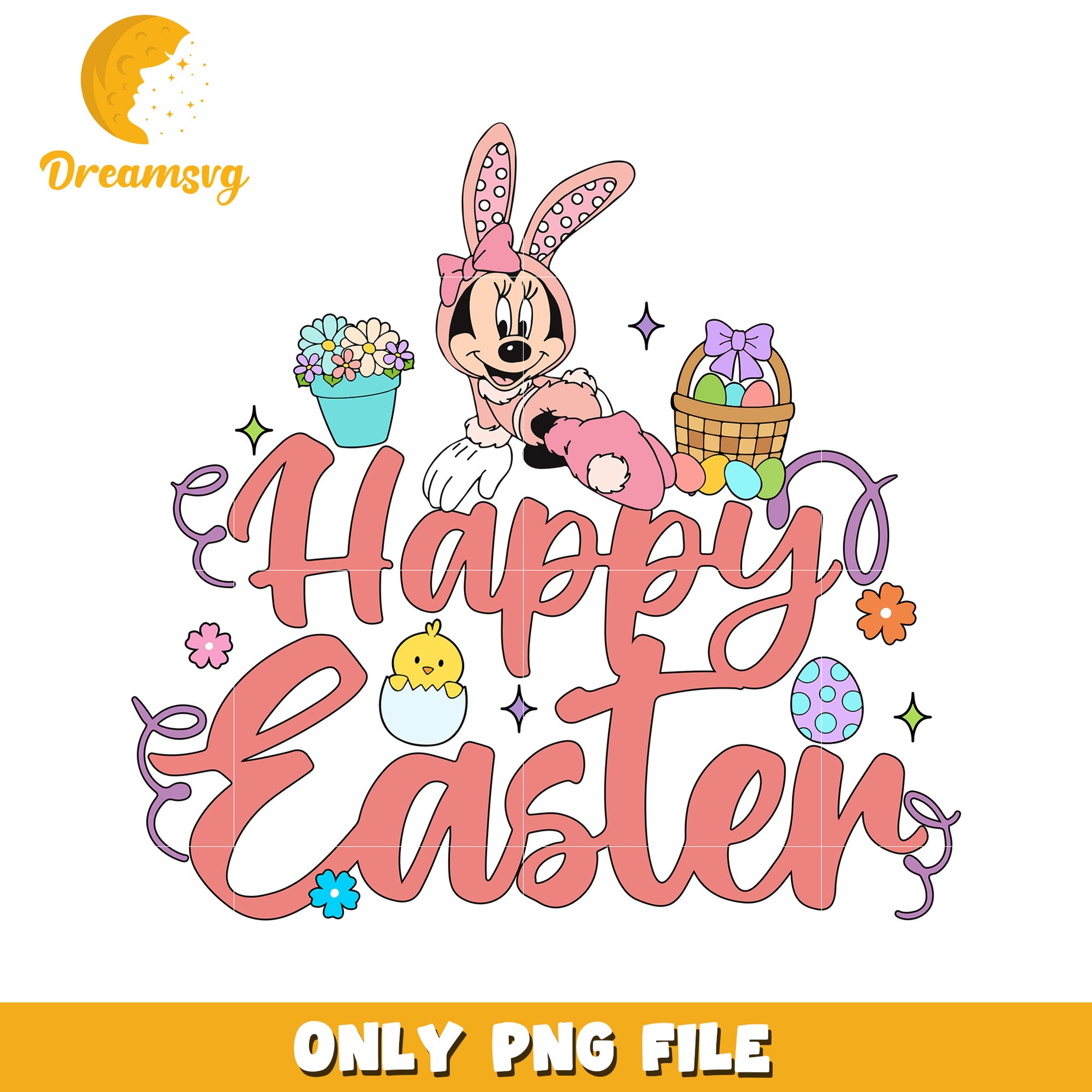 Happy Easter Celebration Image with Colorful Decorations