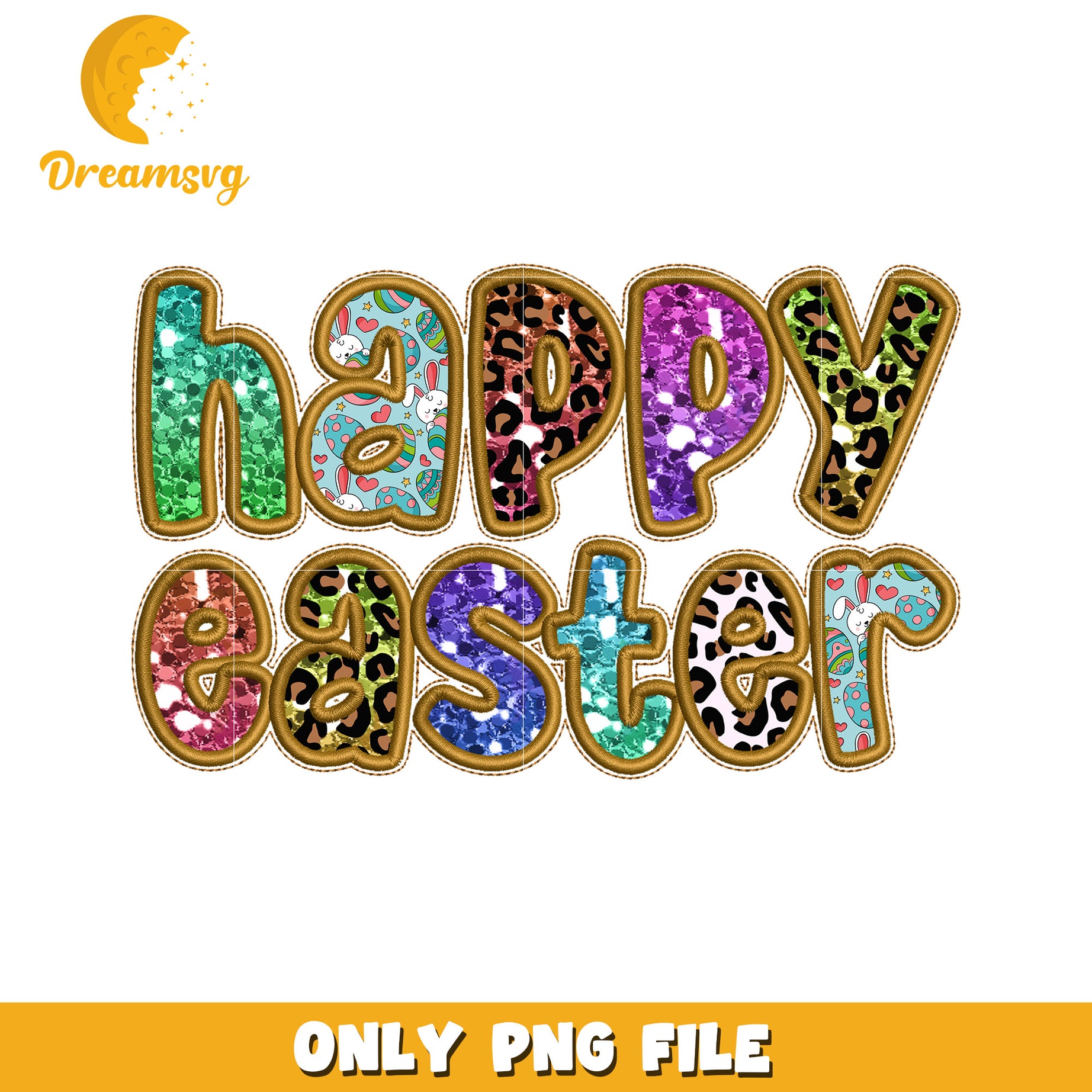 Happy Easter PNG Design File