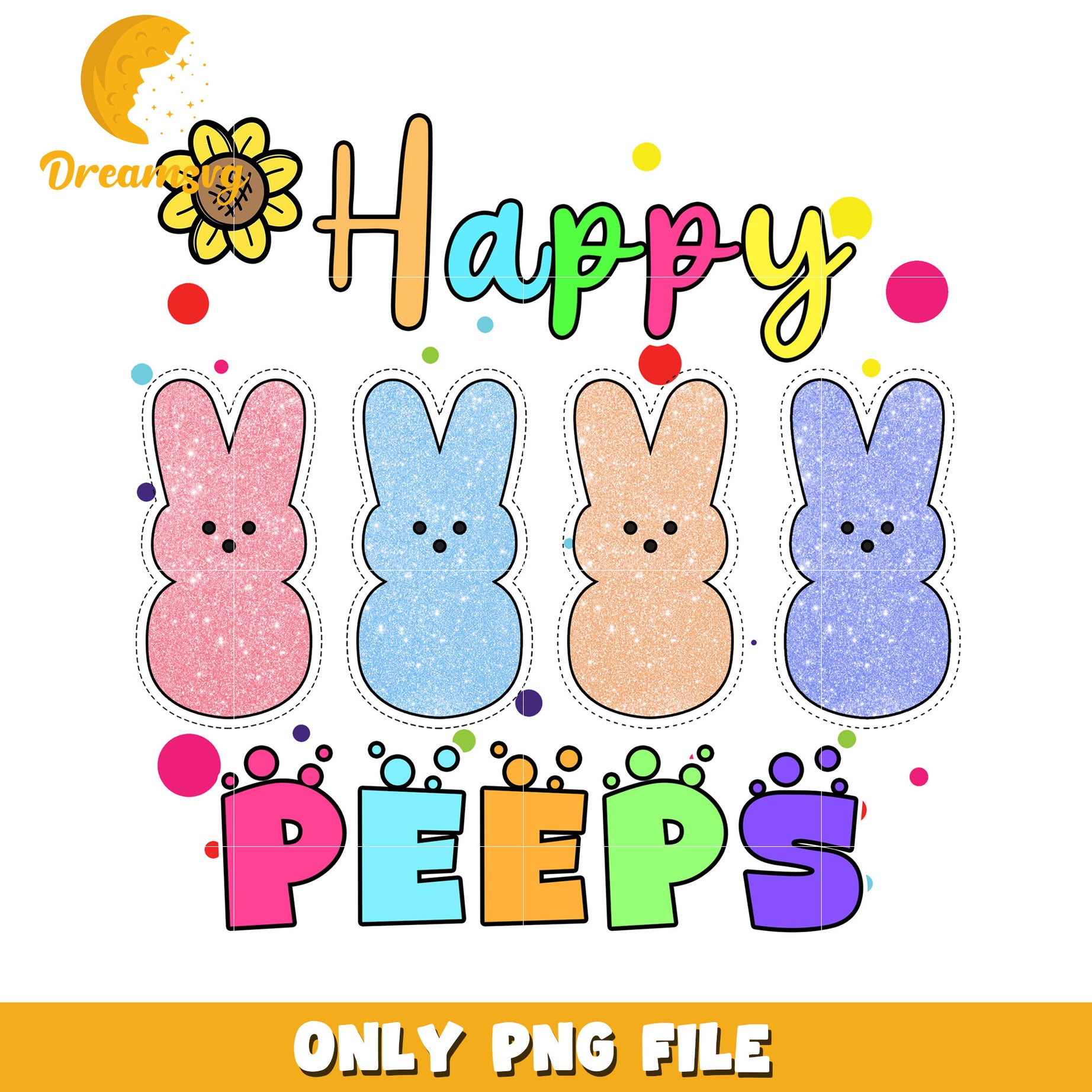 Happy Easter Peeps PNG Image Download