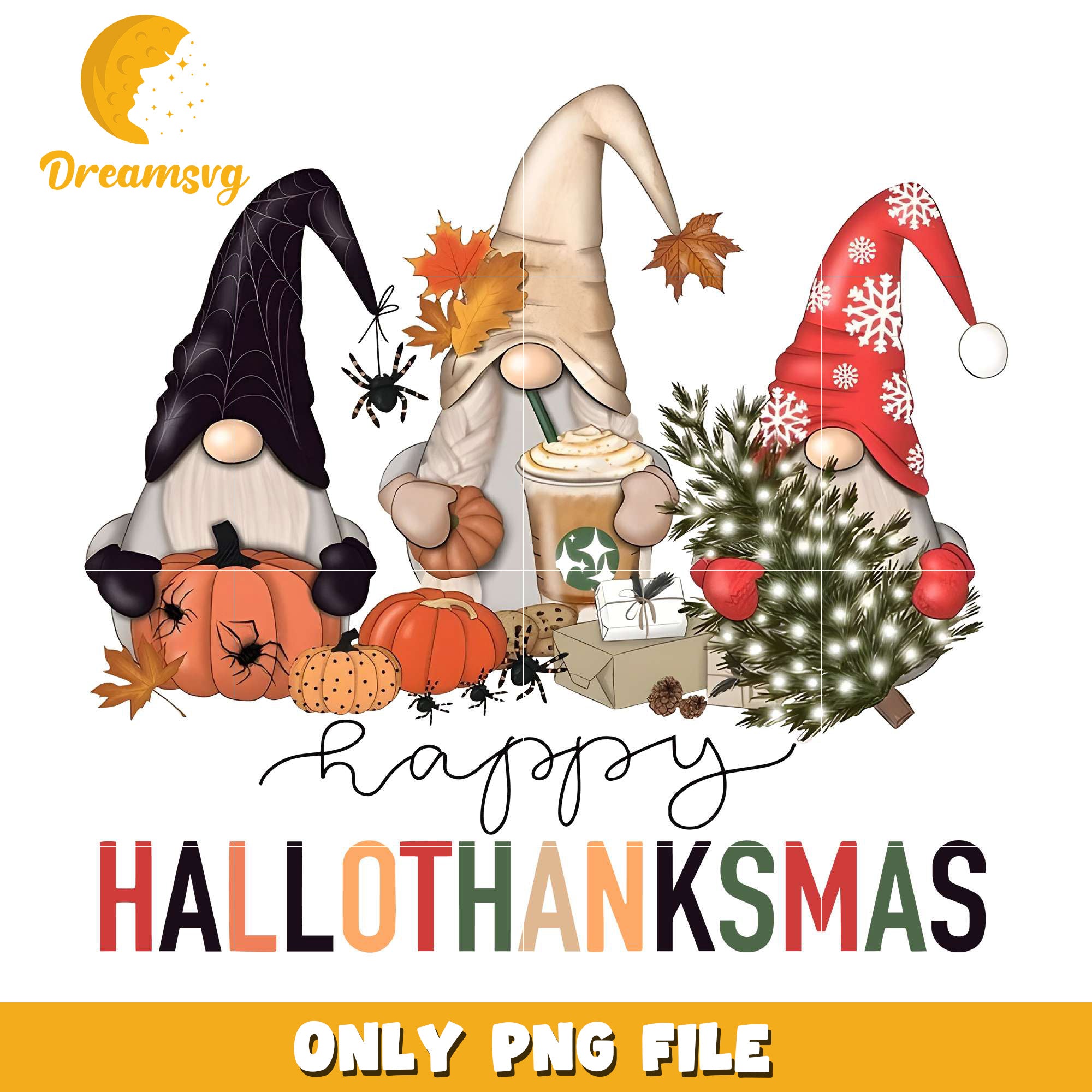 Happy Hallothanksmas Holiday Season png, costumes in halloween​​​​ png, spooky season png