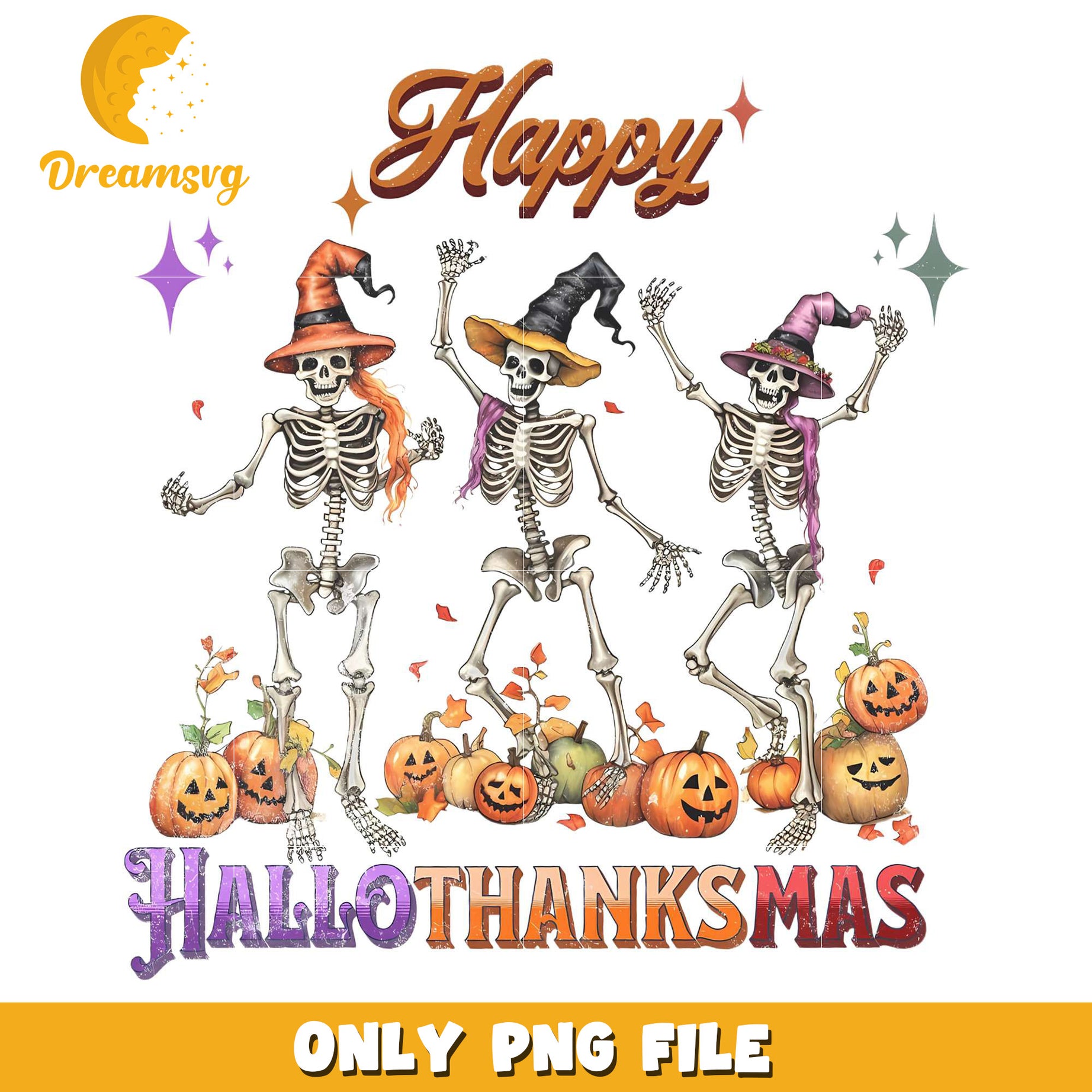 Happy Hallothanksmas Skeleton Dancing png, costumes in halloween​​​​ png, spooky season png