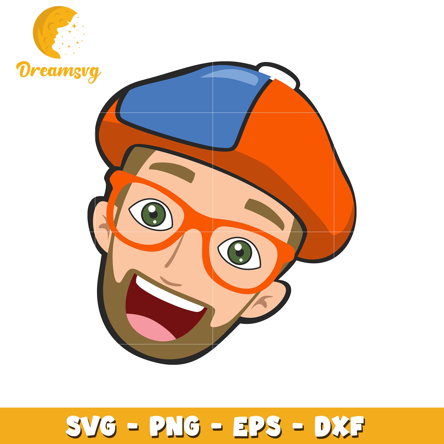 Happy Man SVG PNG EPS DXF Cut File