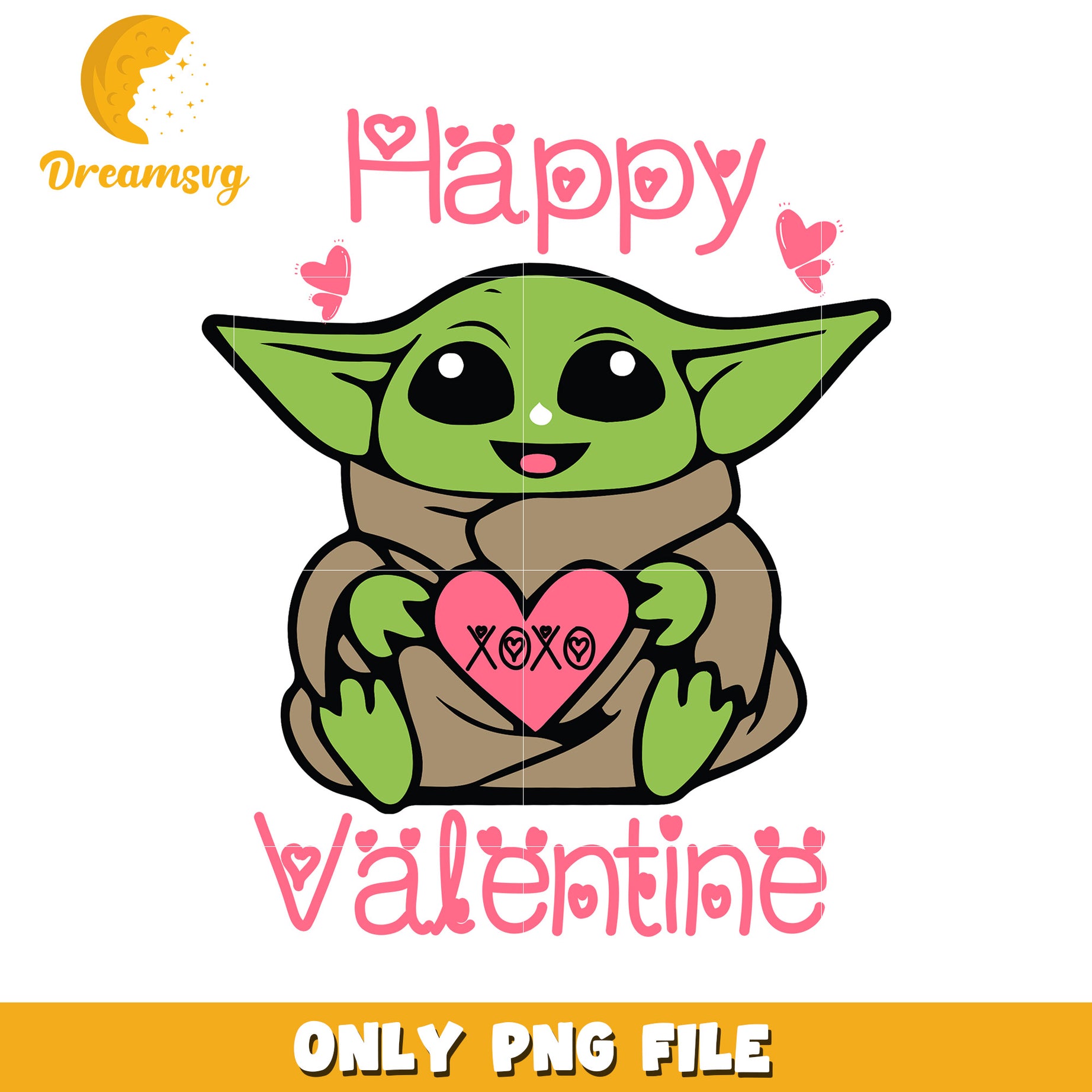 Happy Valentines Day Yoda PNG