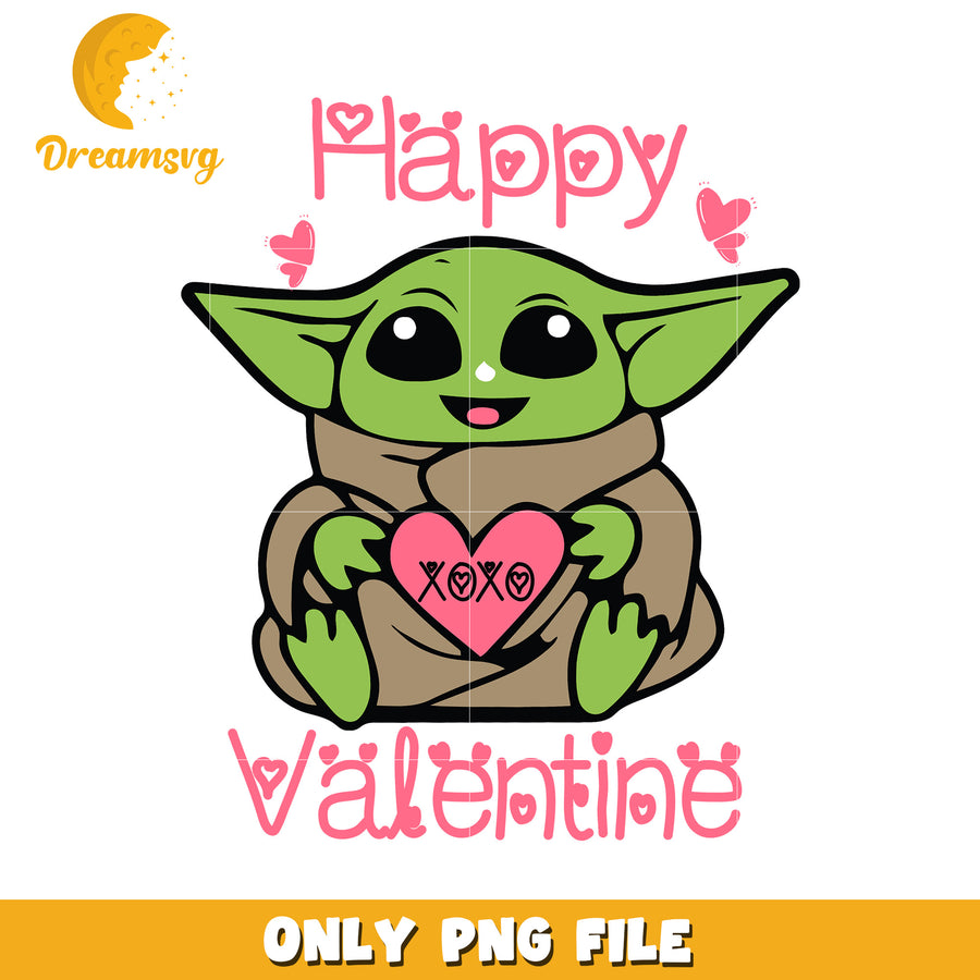 Happy Valentines Day Yoda PNG