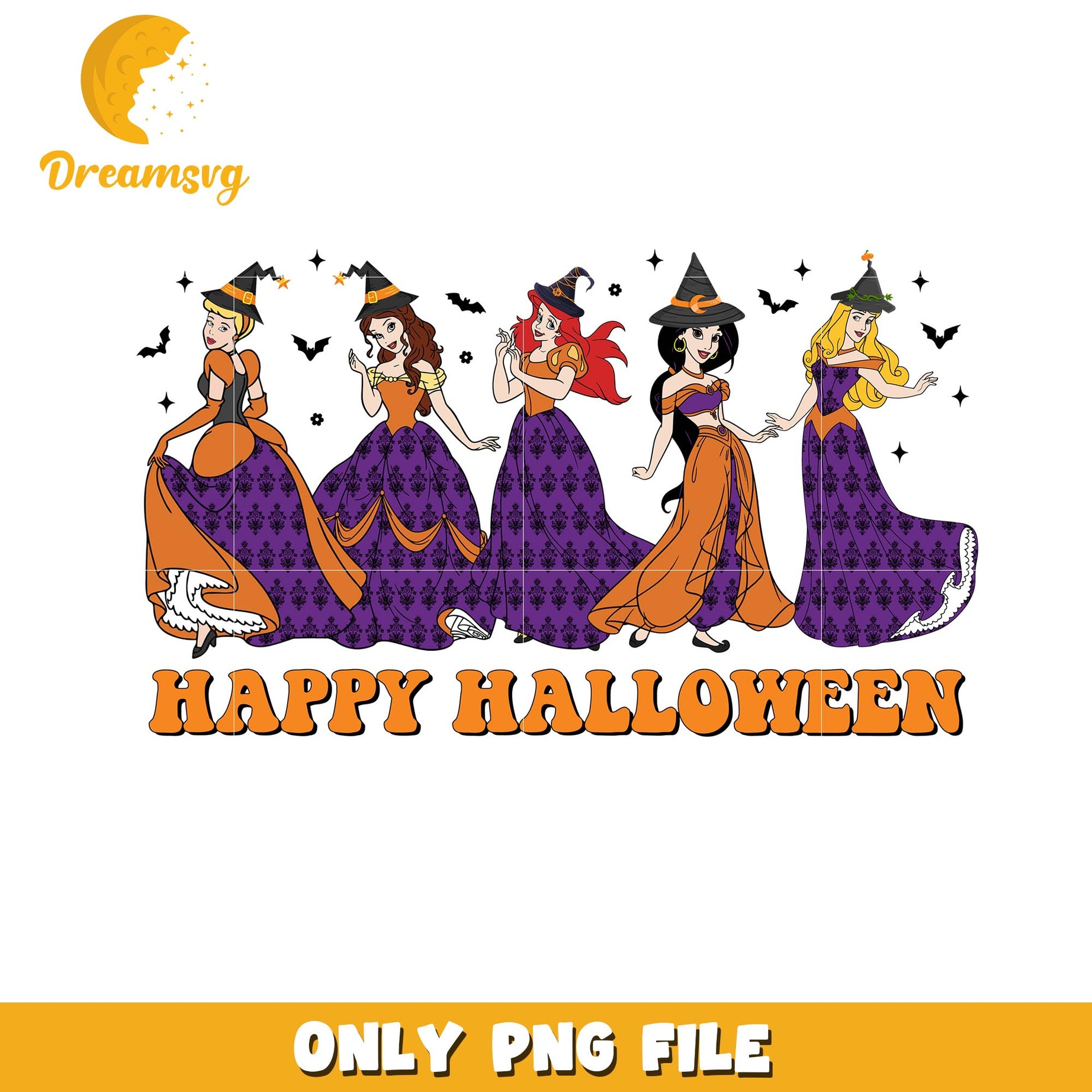 Happy Halloween princess png, Disney movies halloween princess png