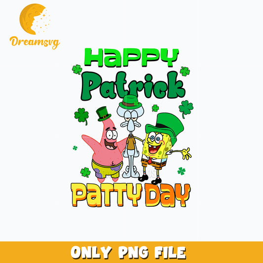 SpongeBob friends happy patrick's day Png
