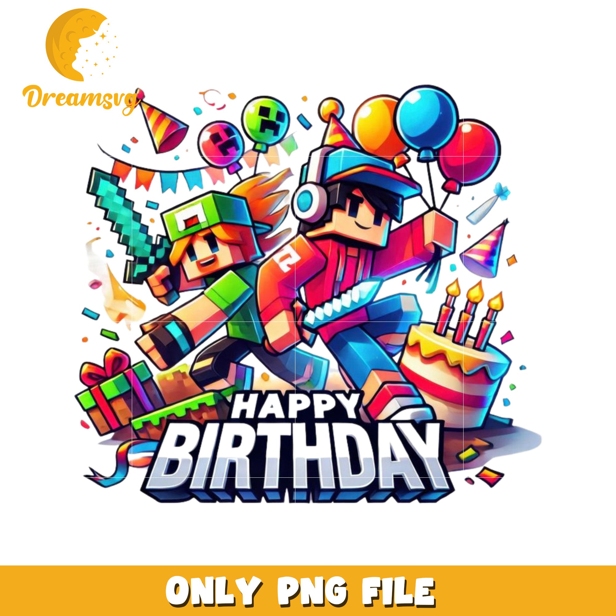 Happy birthday roblox png, rolox games png, roblox characters png