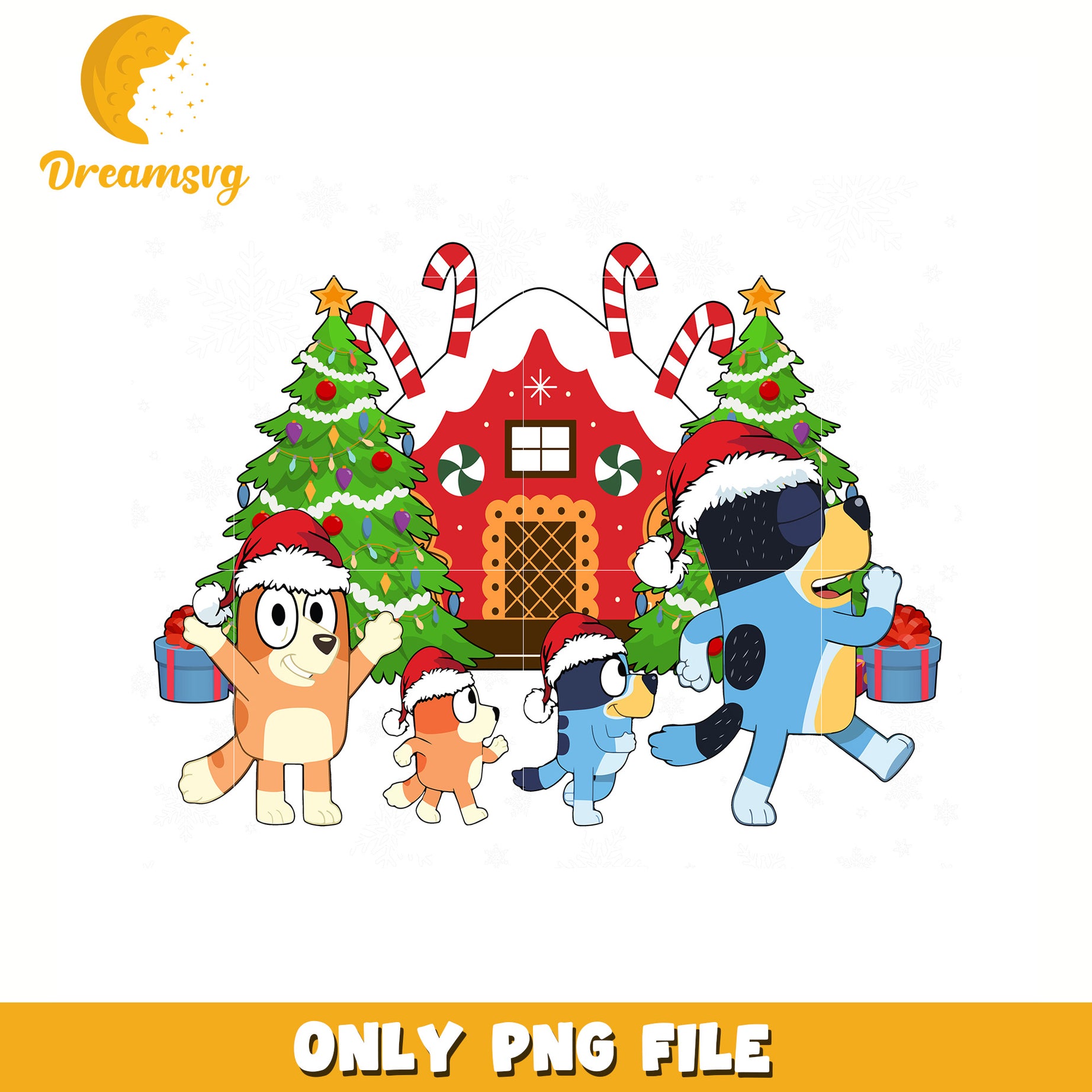 Happy bluey family png, bluey characters png, bluey png