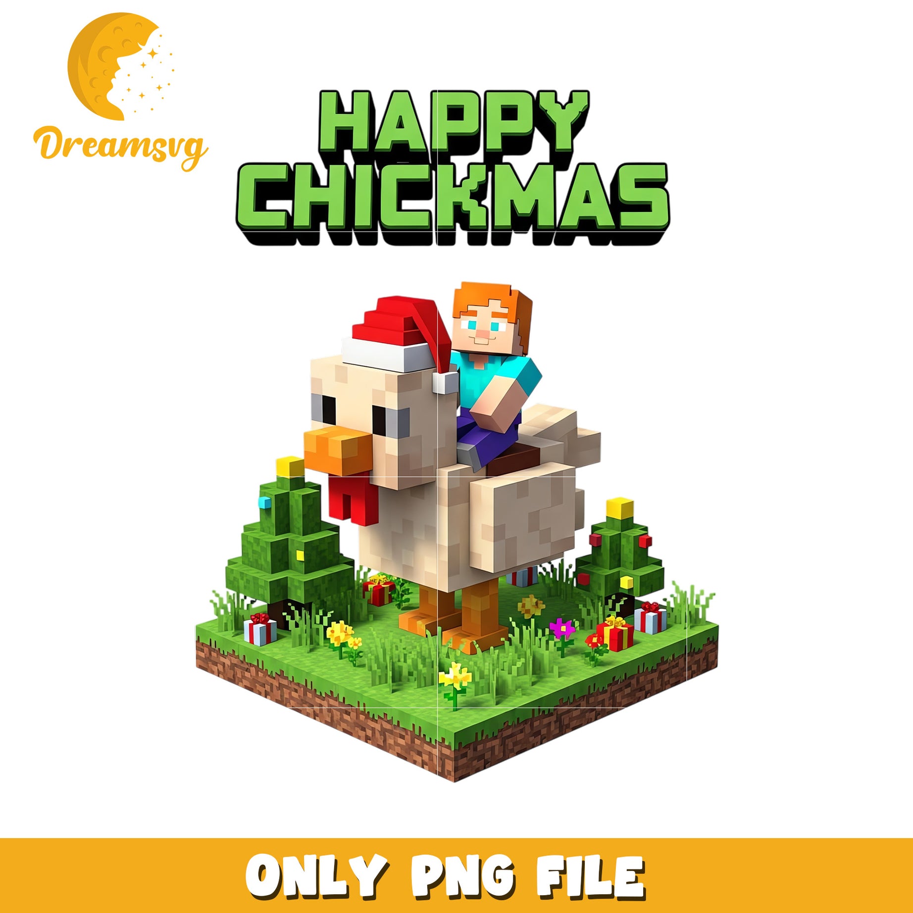 Happy chickmas png, christmas music​ png, christmas​ decor png