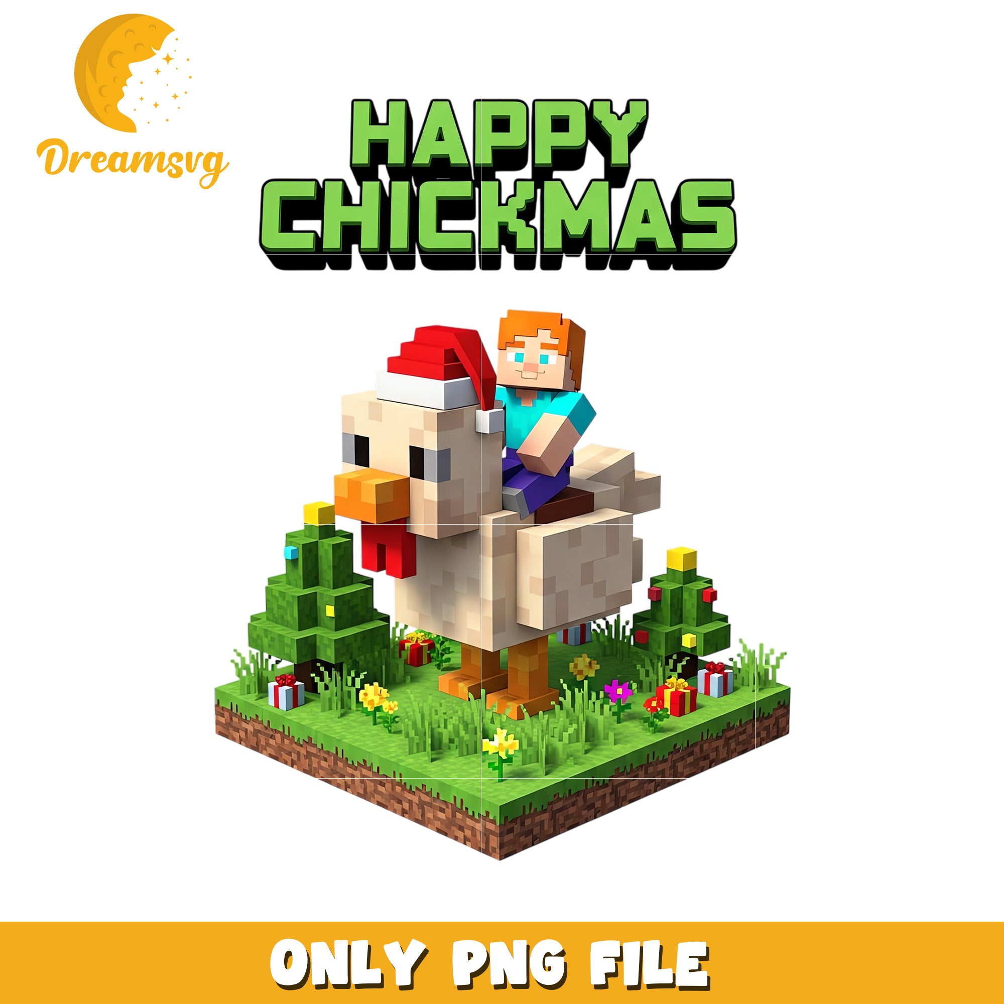 Happy chickmas png, christmas music​ png, christmas​ decor png