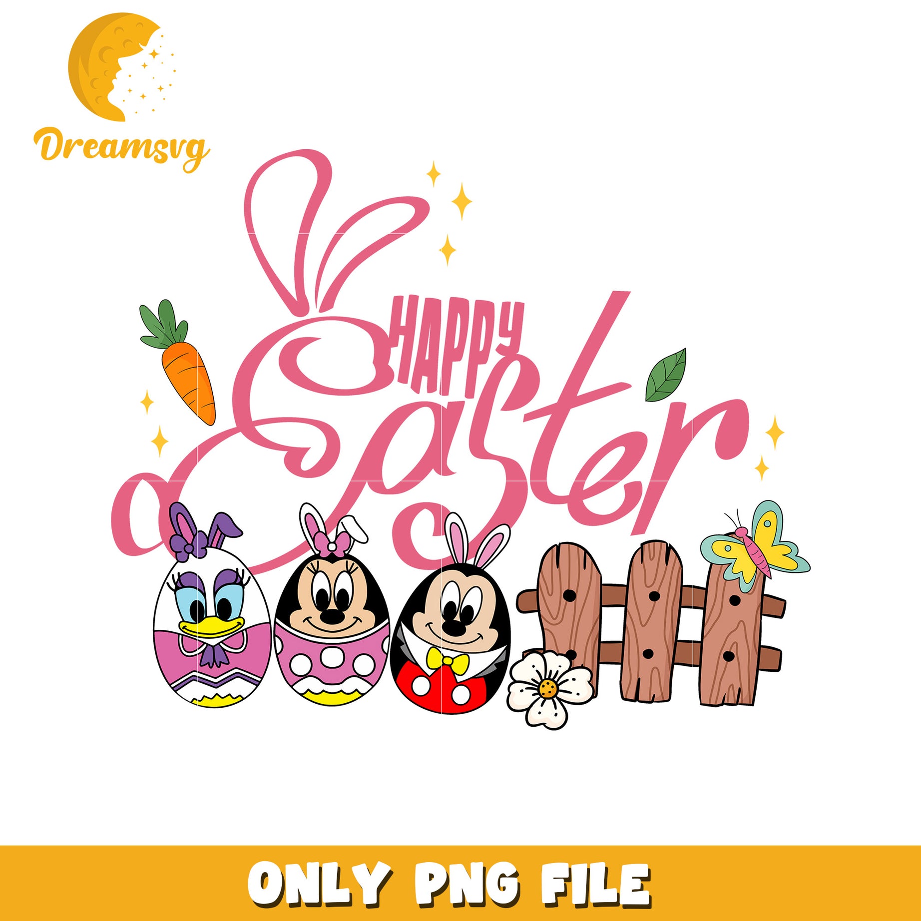 Happy easter disney eggs png, easter day png, disney easter eggs png